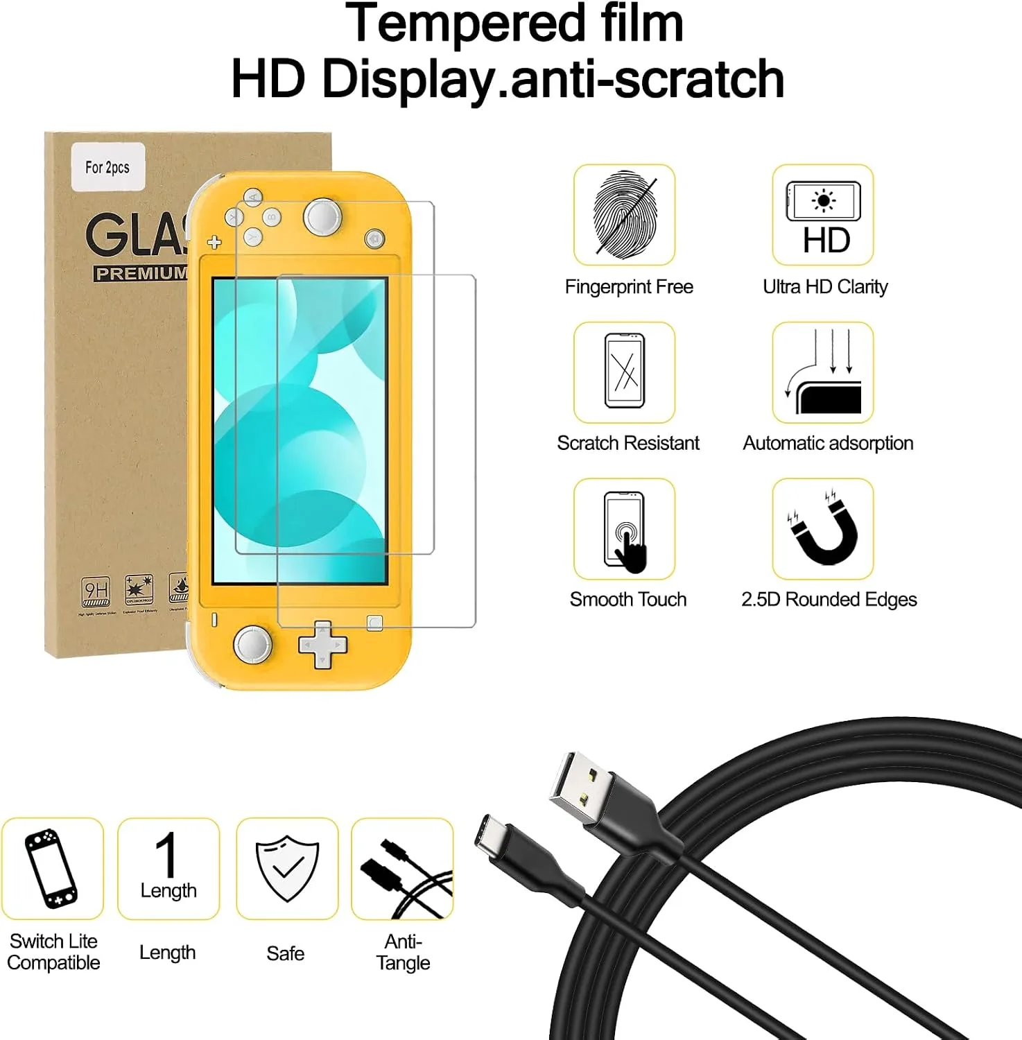 Switch Lite Case 16-in-1 Accessories Bundle for Nintendo Switch Lite (2019)