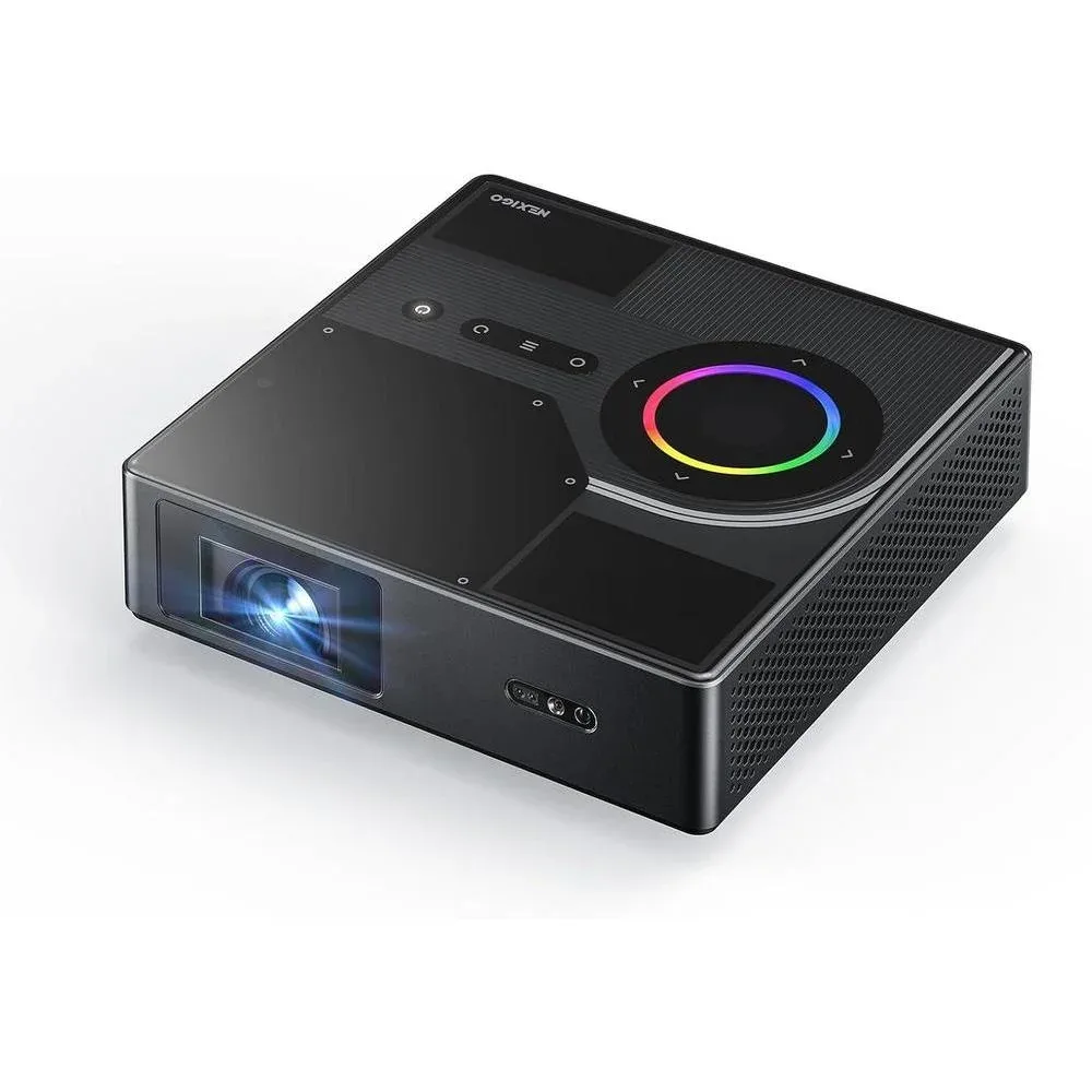 Proyector Nexigo Nova Mini portátil láser Google TV 1080p 1200 lúmenes