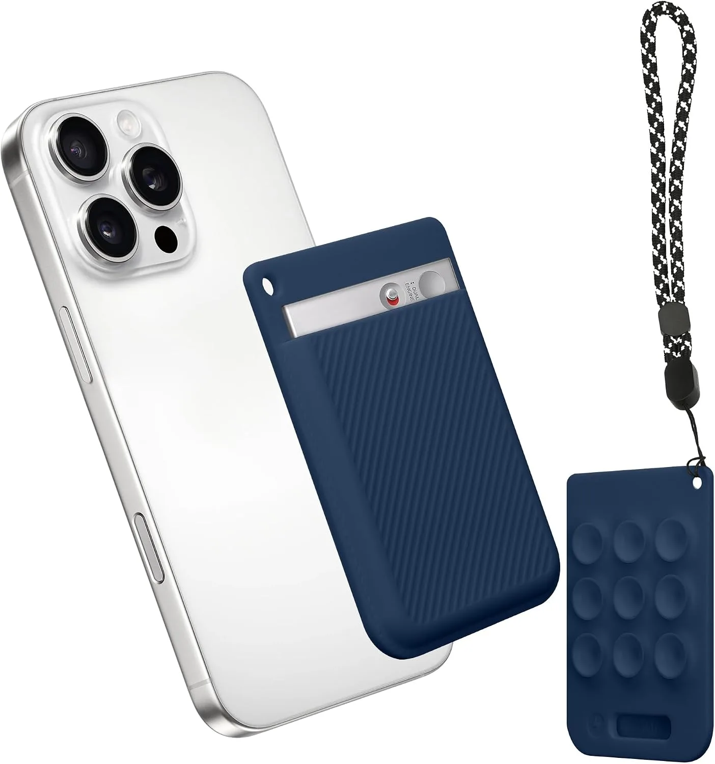 Estuche kwmobile para grabadora de voz PLAUD Note AI Voice Recorder azul oscuro