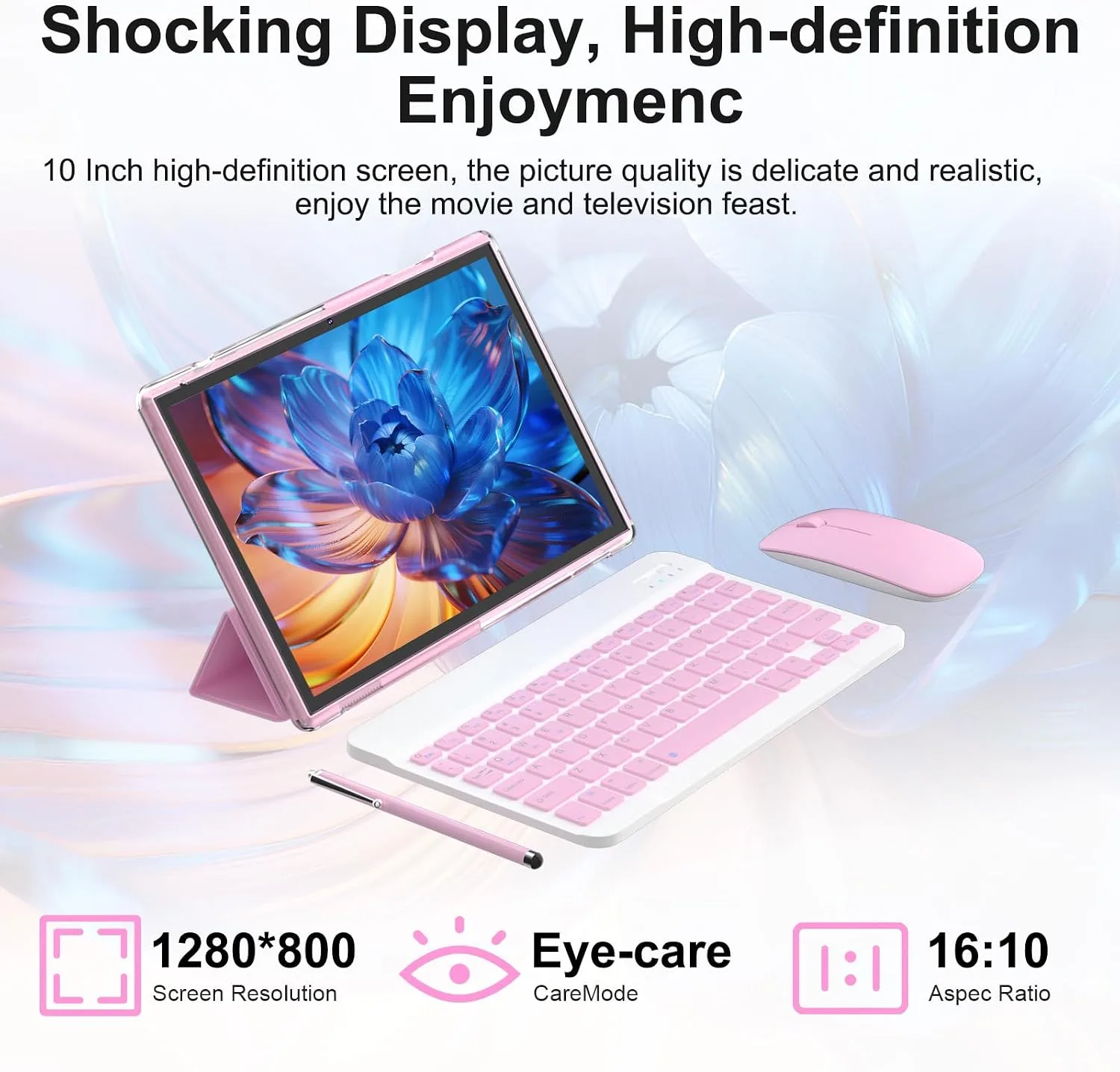 BYANDBY Tablet with Keyboard | Tablet 10 inch | Android 15 | 2 in 1 Tablet