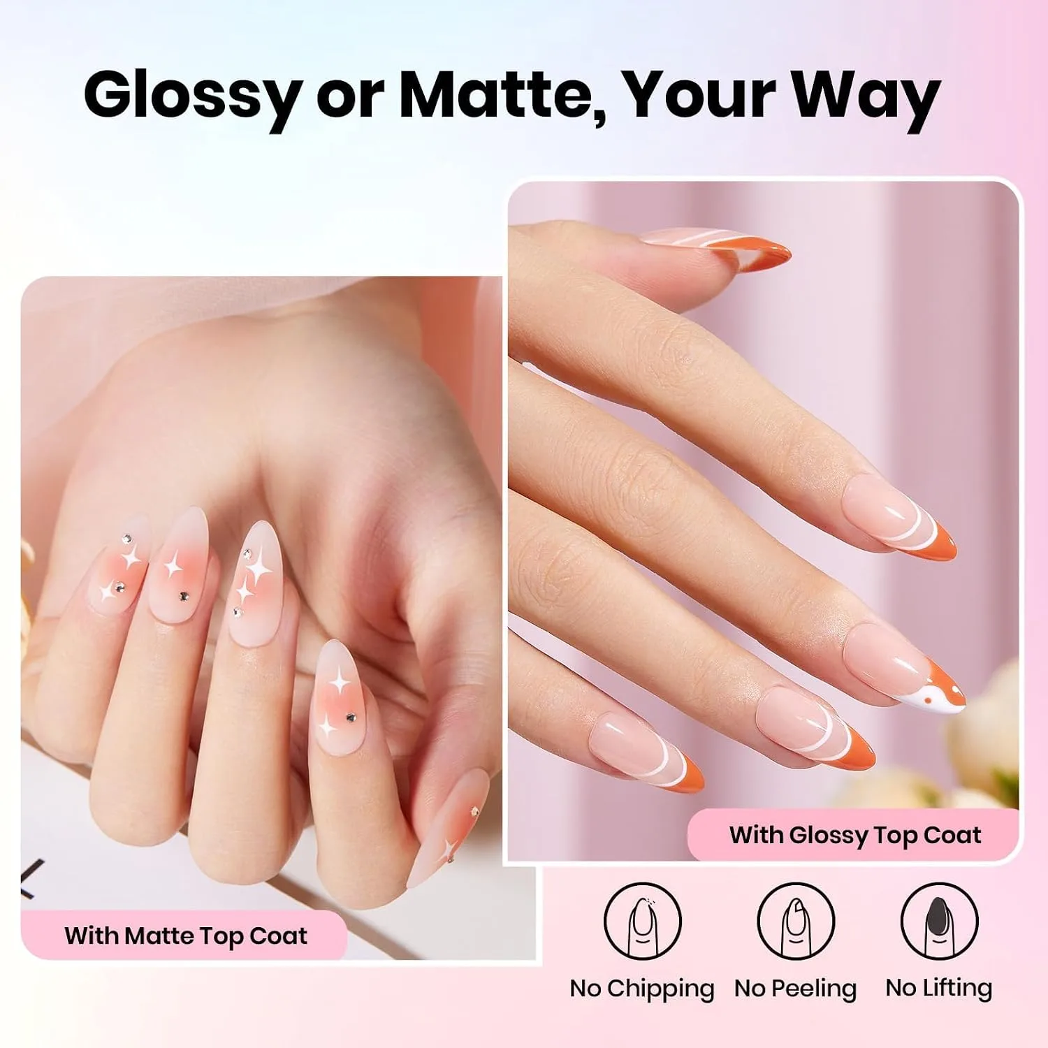 Beetles Gel Base and Top Coat with Matte Top Coat Set 3Pcs