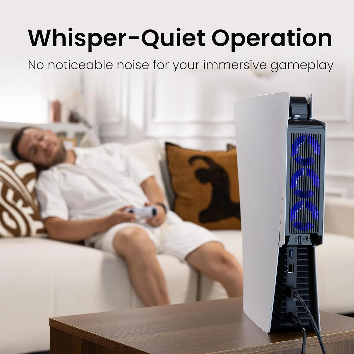 KIWIHOME Cooling Fan for PS5 2020, Quiet Cooler with Auto Speed USB3.0