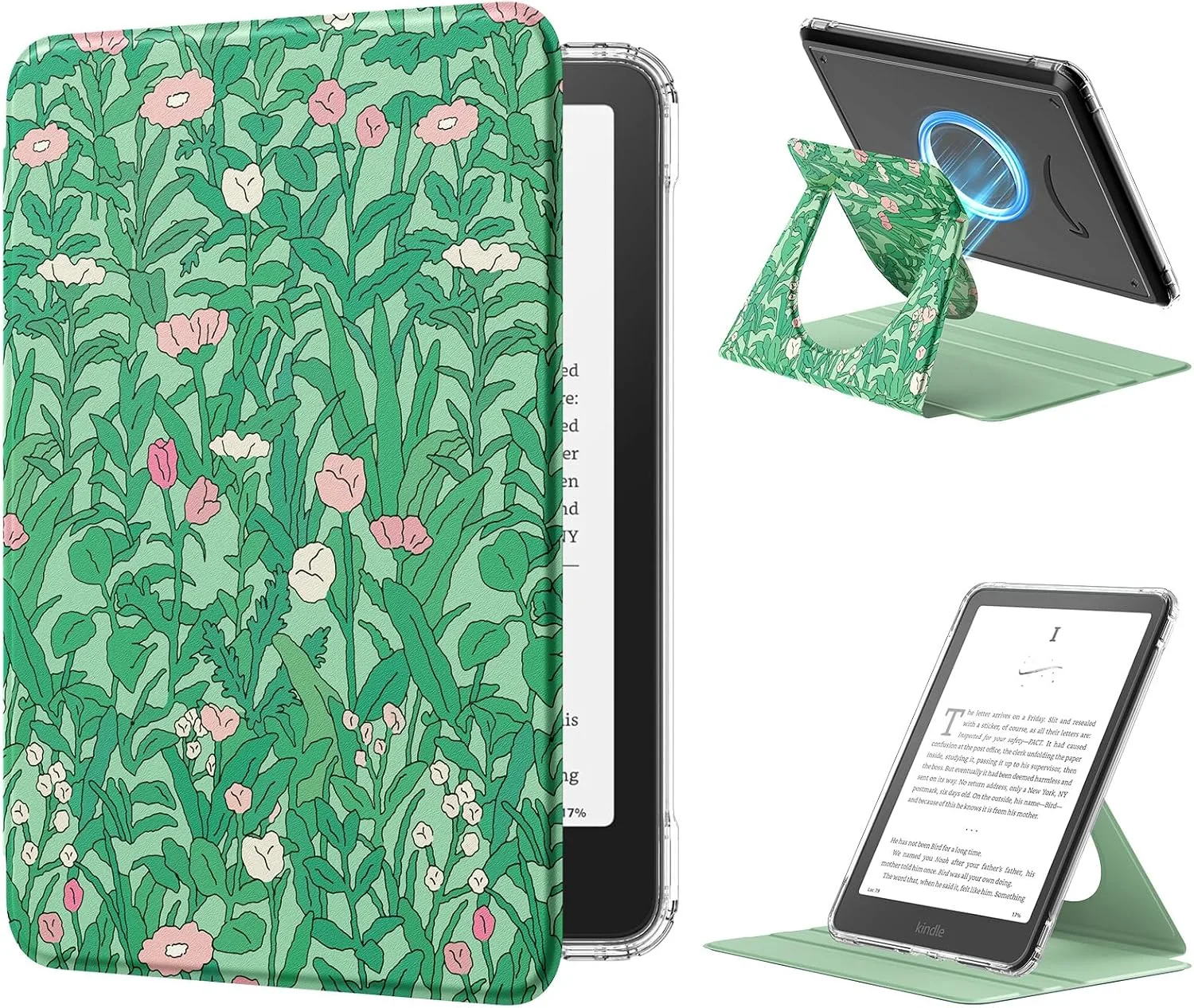 MoKo 360°Rotating Case for 7" Kindle Paperwhite 12th Gen 2024 & Colorsoft
