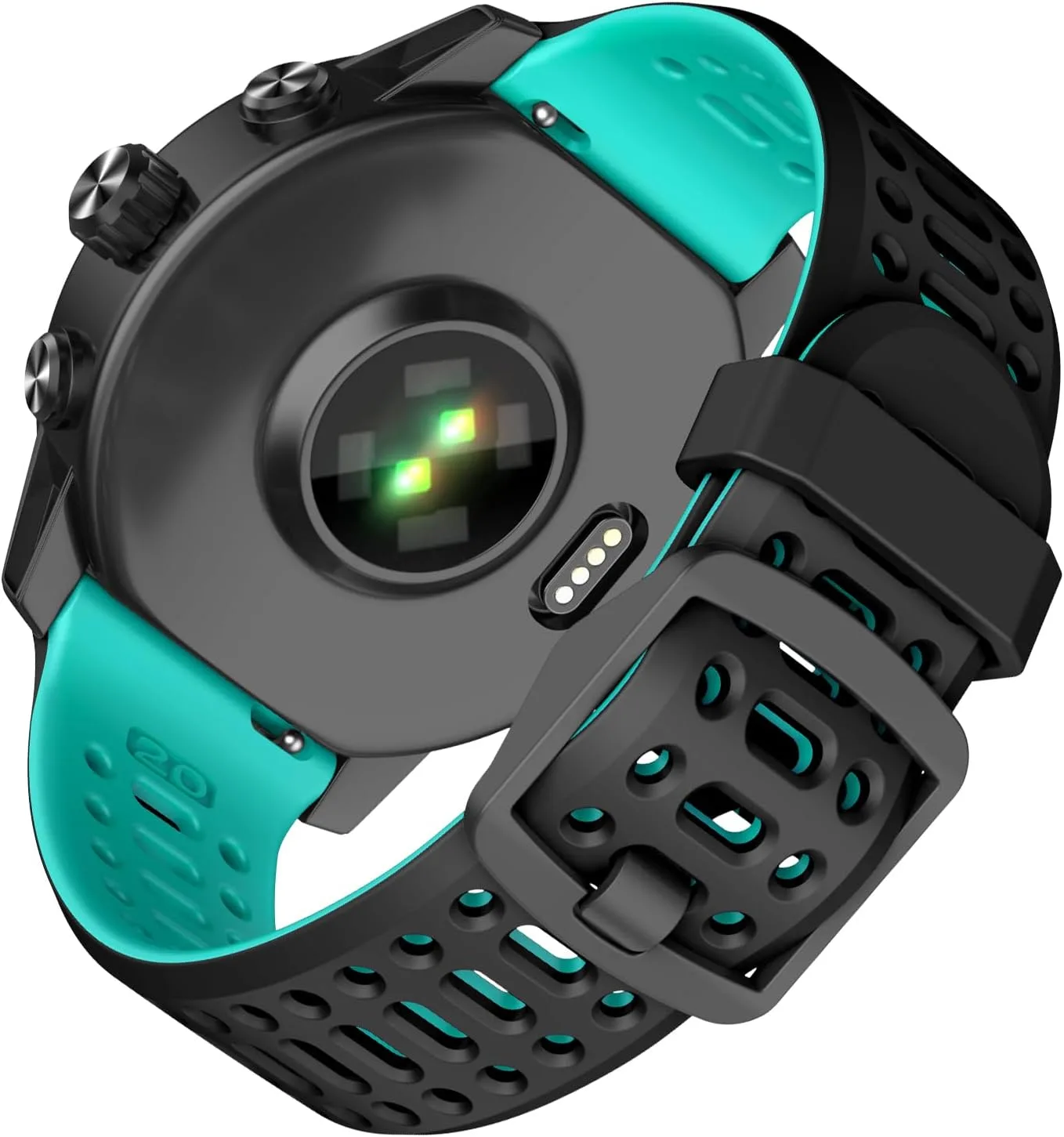 Compatible with Coros Pace 2/Apex 42mm/Apex 2 Watch Bands, 20mm Quick Release Watch Band Sport Silicone Watch Strap Breathable Wristband for Women Men