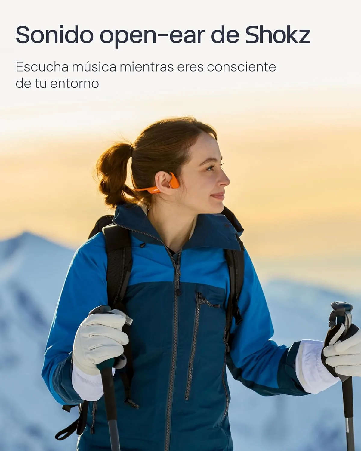 SHOKZ OpenRun Pro 2 Bone Conduction Headphone, Rose Gold