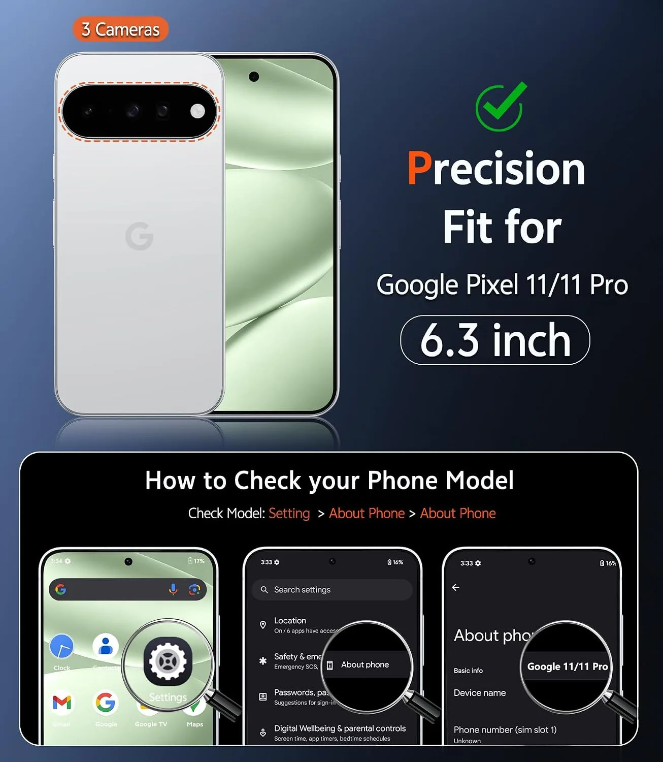 FNTCASE for Google Pixel 11-Pro Case: Pixel 11 Case Compatible with Magsafe
