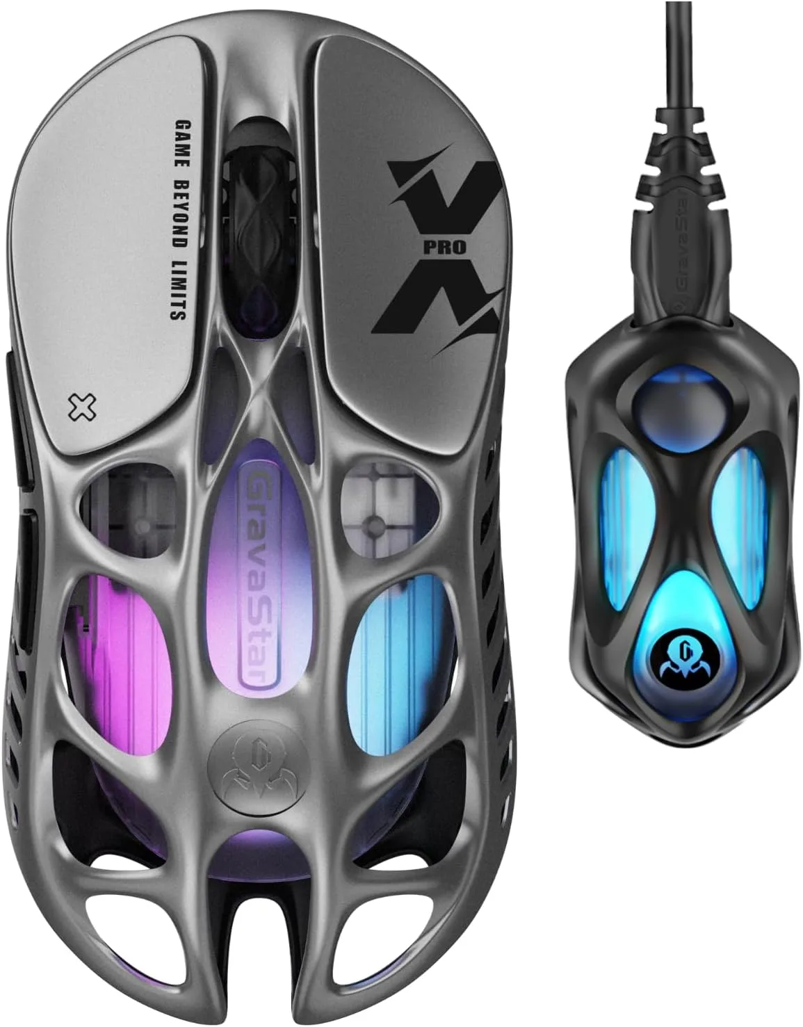 Mouse Gamer Gravastar Mercury X Pro Wireless 32000 DPI RGB