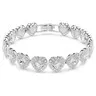 Swarovski Ariana Grande x Swarovski bracelet Mixed cuts, Heart, White, Rhodium plated