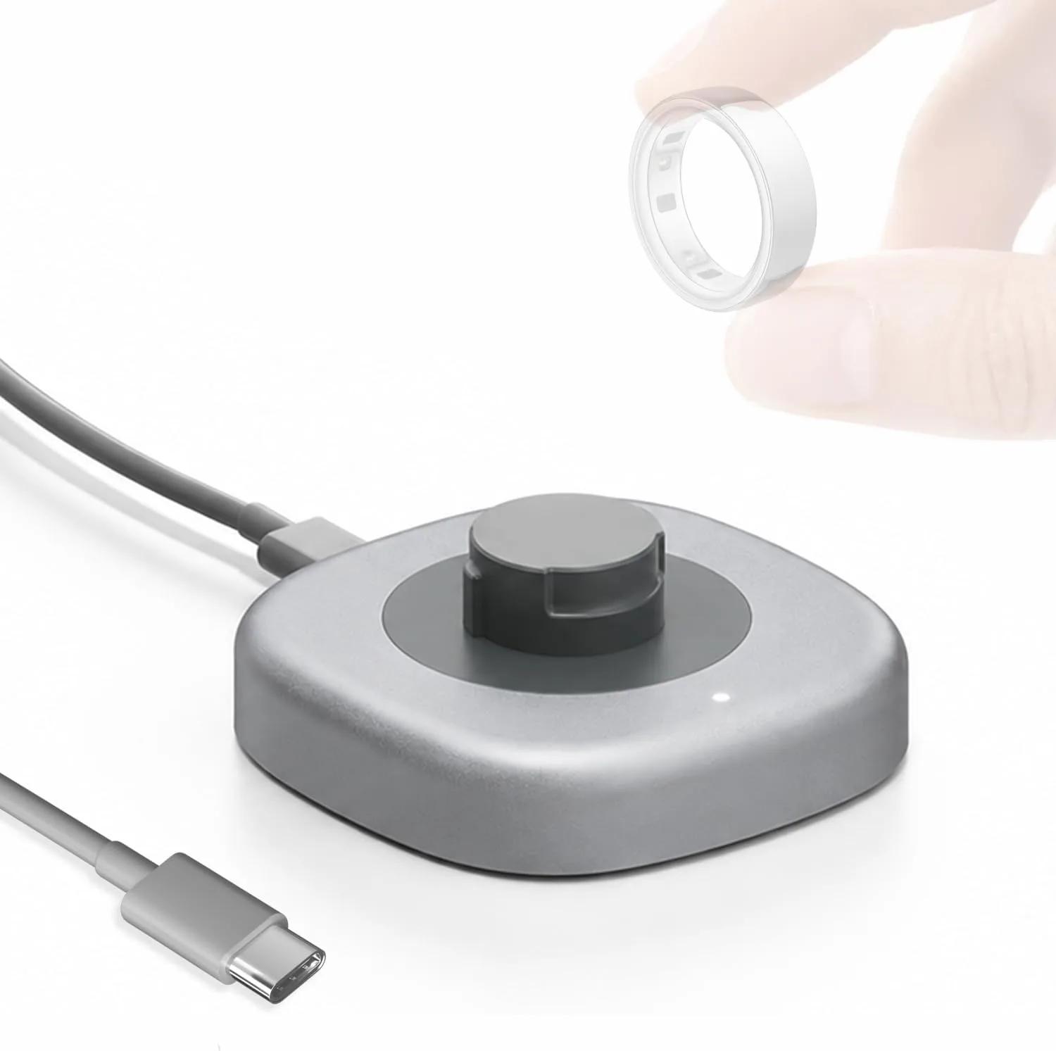 Cargador Smart Ring Hackfission para Ou-ra Ring 4 Tipo C Talla 09