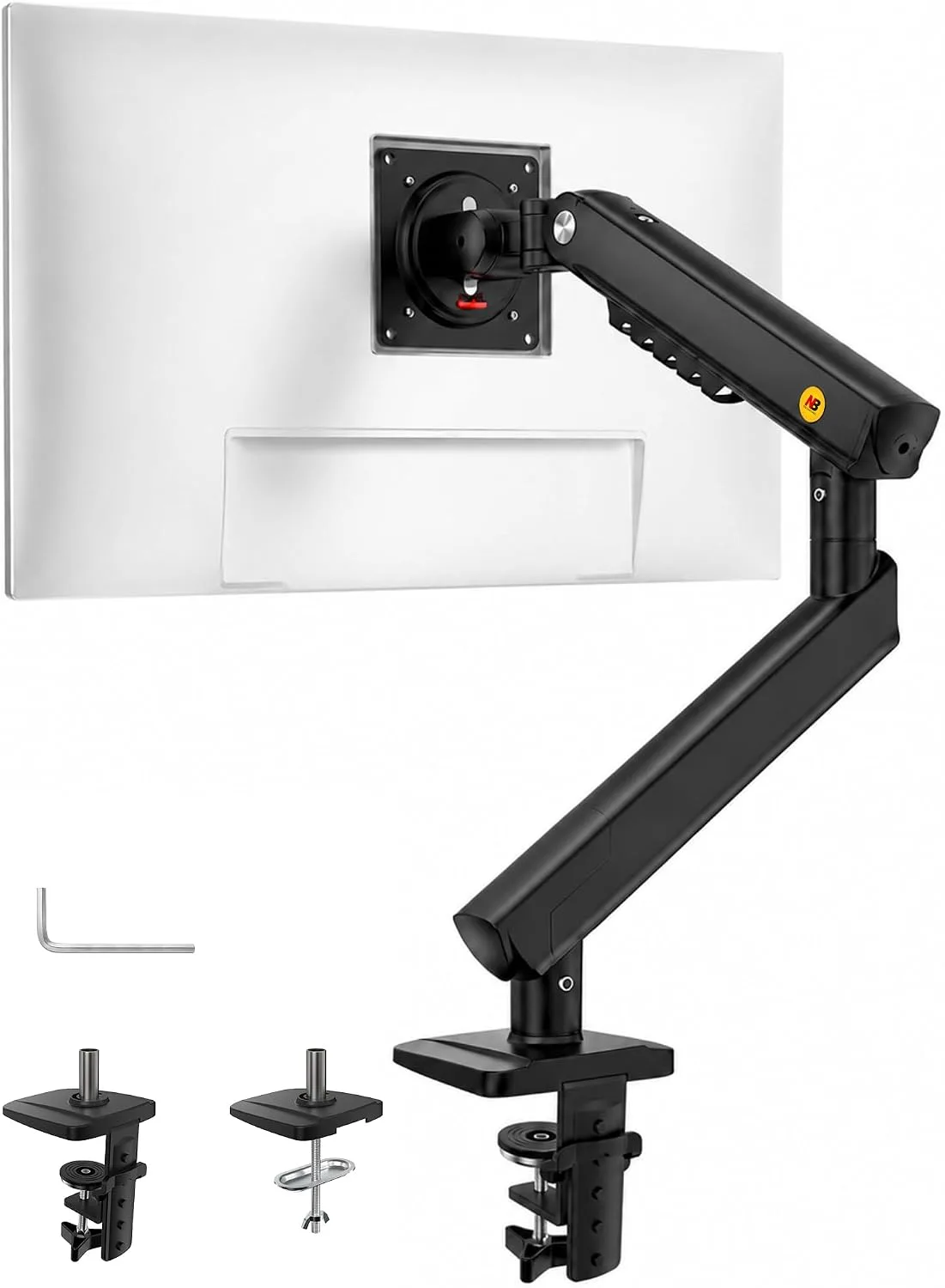 NB SmooVex™ Monitor Arm, Monitor Stand fits up to 32 Inch, Mechanical Spring Mount, VESA 75/100 mm, Model-A5(Black)