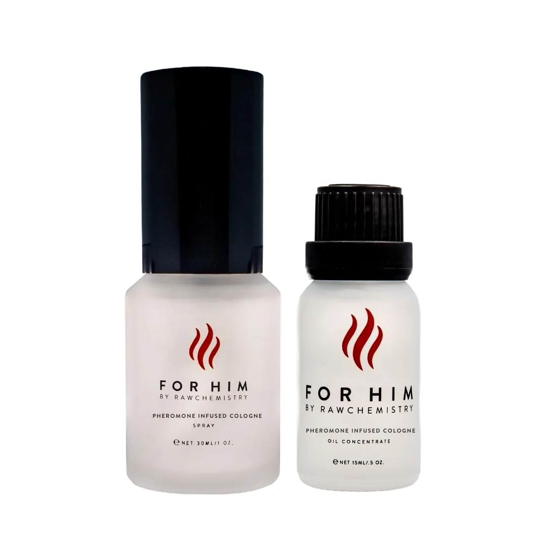 RawChemistry For Him Pheromone Infused Cologne Gift Set for Men, 1.5 oz