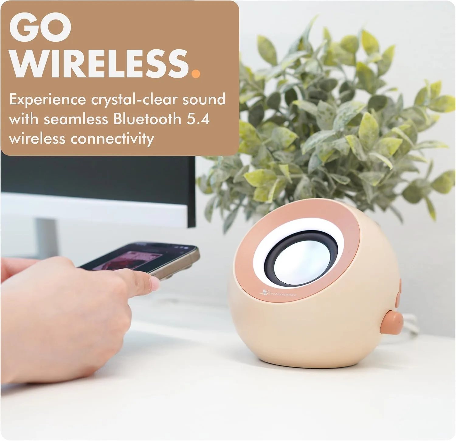 X9 Performance Computer Speakers for Desktop PC with RGB Lighting, Bluetooth, USB, and AUX - Triple Mode Connection, Dual 2.25" Drivers for Work and Play - Bluetooth PC Speakers