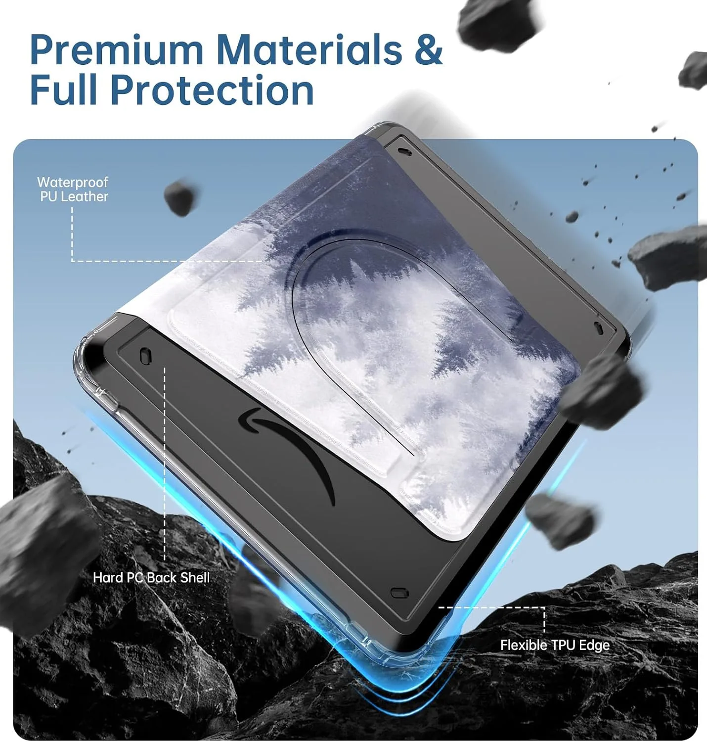 MoKo 360°Rotating Case for 7" Kindle Paperwhite 12th Gen 2024 & Colorsoft