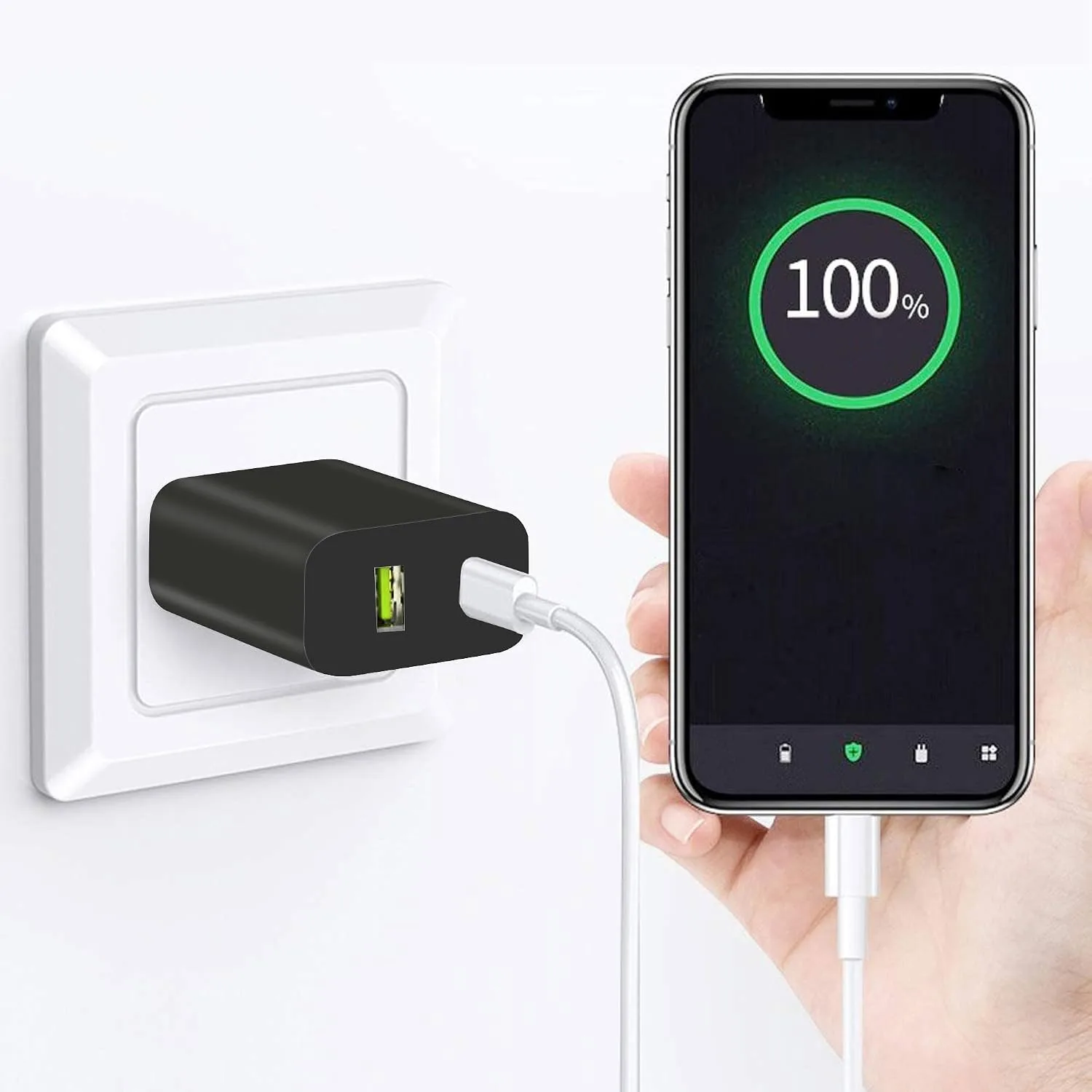 4 Pack USB C Charger Block, Dual Port Type C Wall Charger Fast Charging