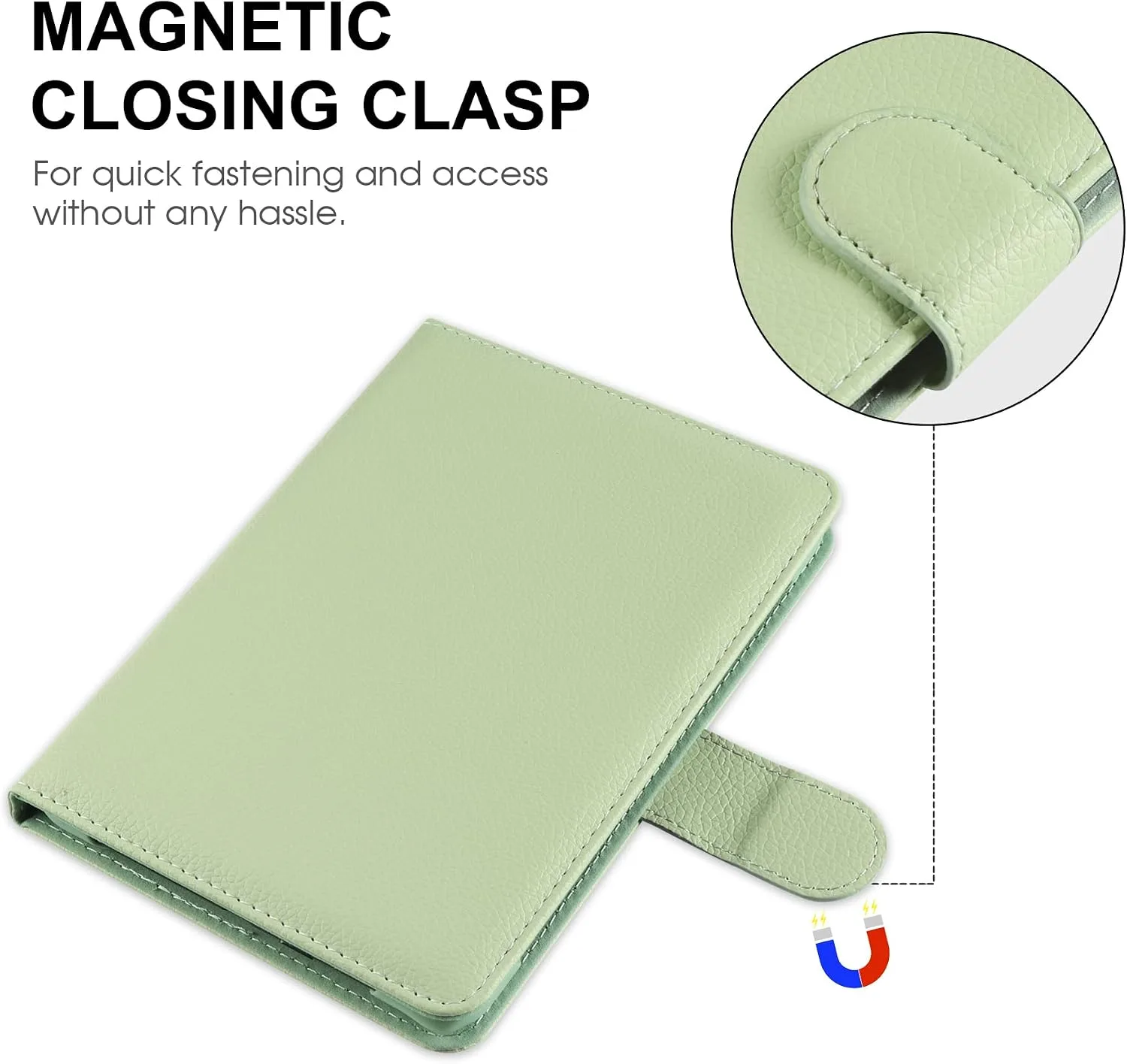 HoYiXi Universal Case for 6-inch Kindle eReader Compatible with Kobo/Voyaga/Pocketbook/Tolino E-Book Reader,6'' eReader Protective Cover with Built-in Card Slot,Green