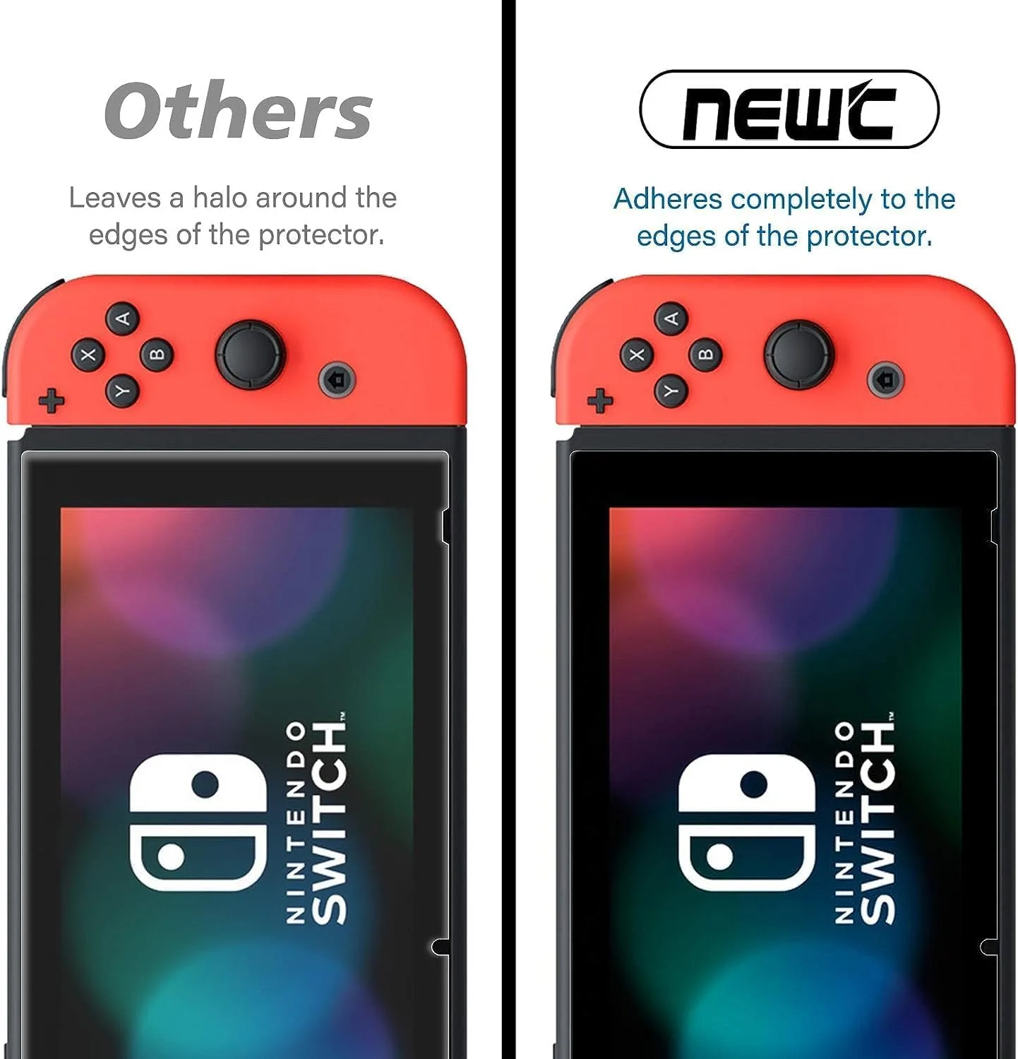 NEW'C for Nintendo Switch Screen Protector Tempered Glass
