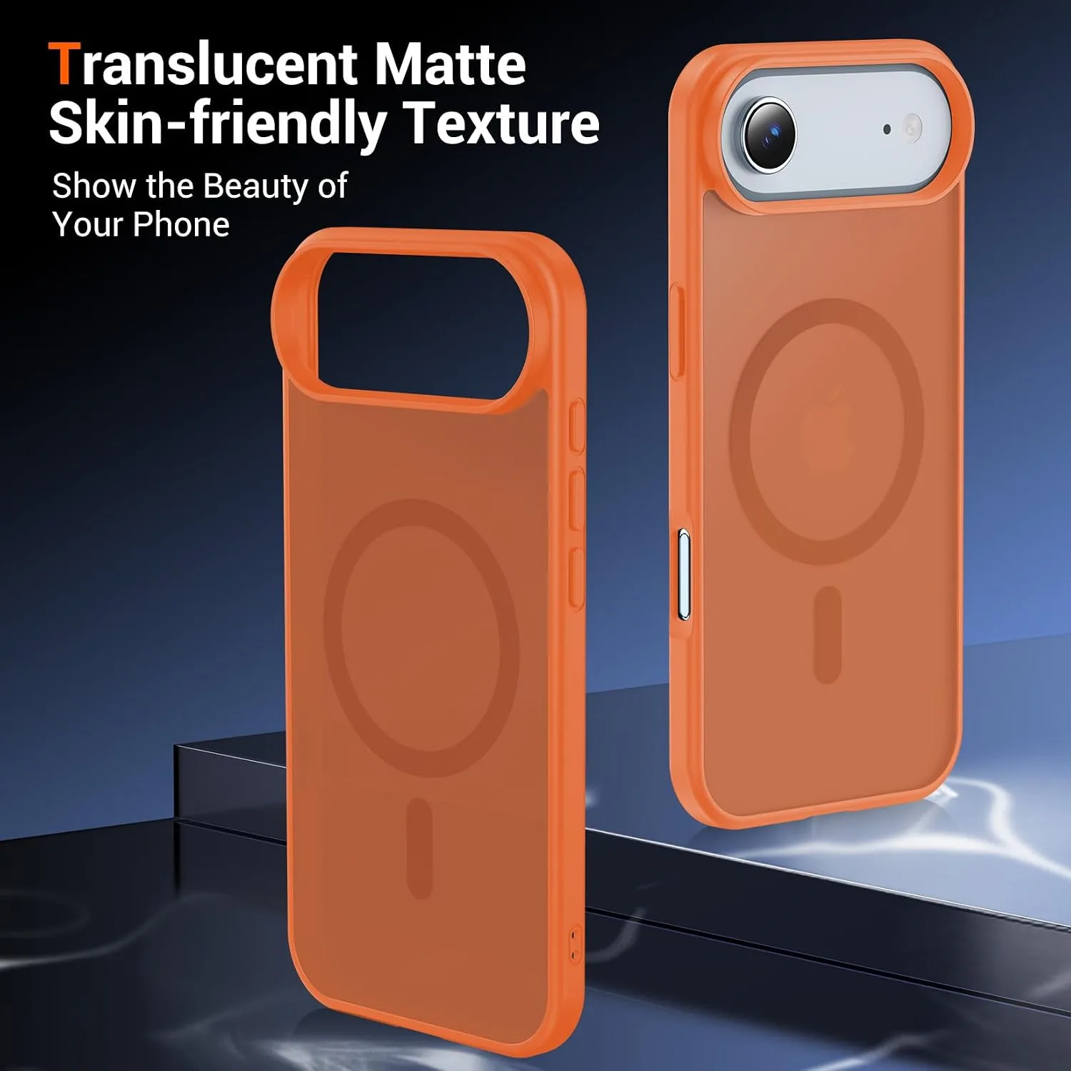 Temdan for iPhone AIR Case with Screen Protector Orange