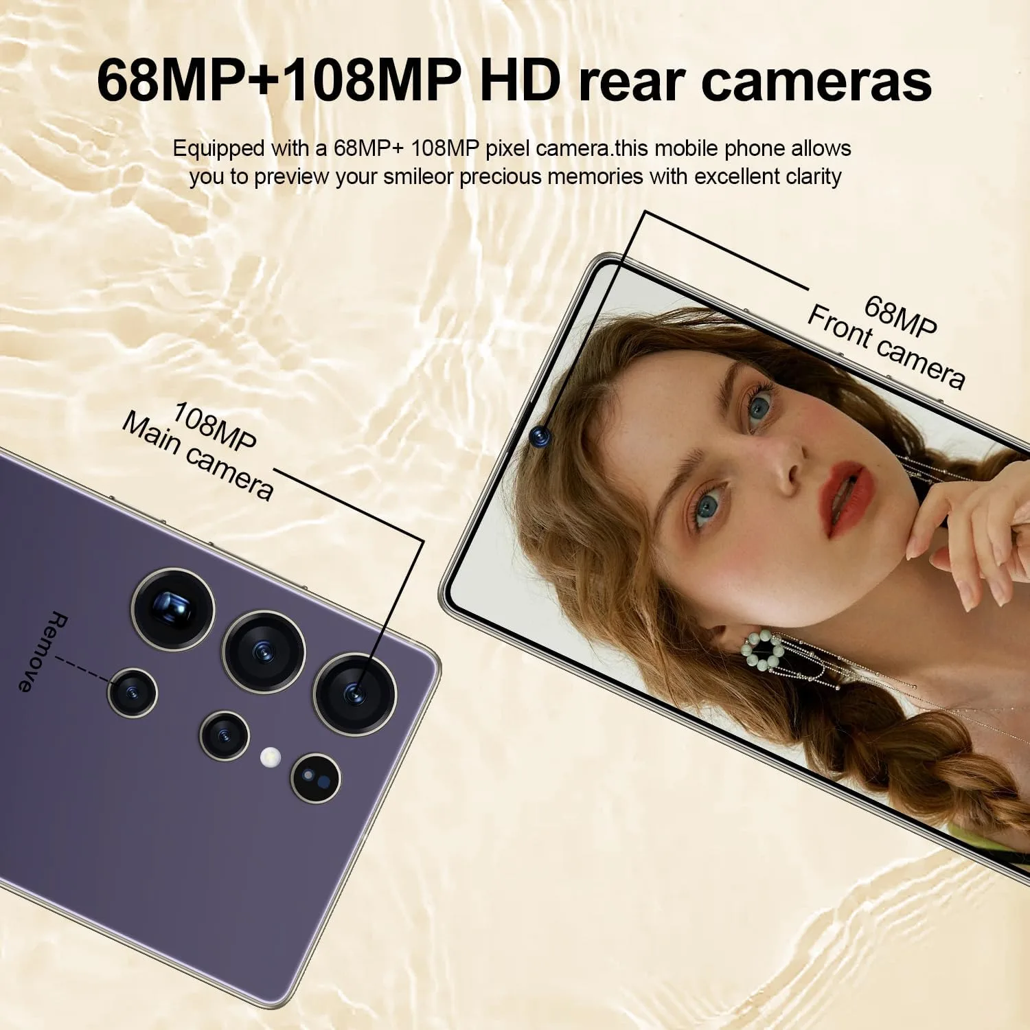 OEJBK I25 Ultra: Powerhouse 16GB/512GB, 2-Day 7000mAh Battery, Huge 6.99" Android 14 Phone w/Built-in Stylus - Your All-in-One Device The Superior Choice (Purple)