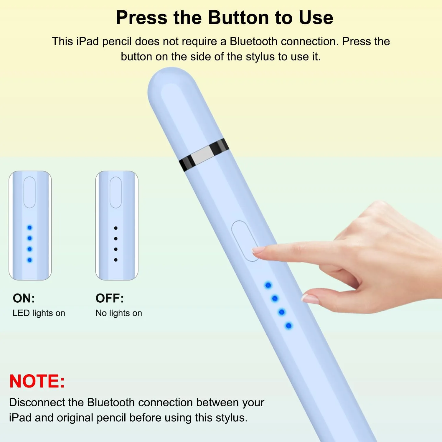 Pencil 1st Generation for iPad (2026-2018), iPad Pencil USB C Fast Charging