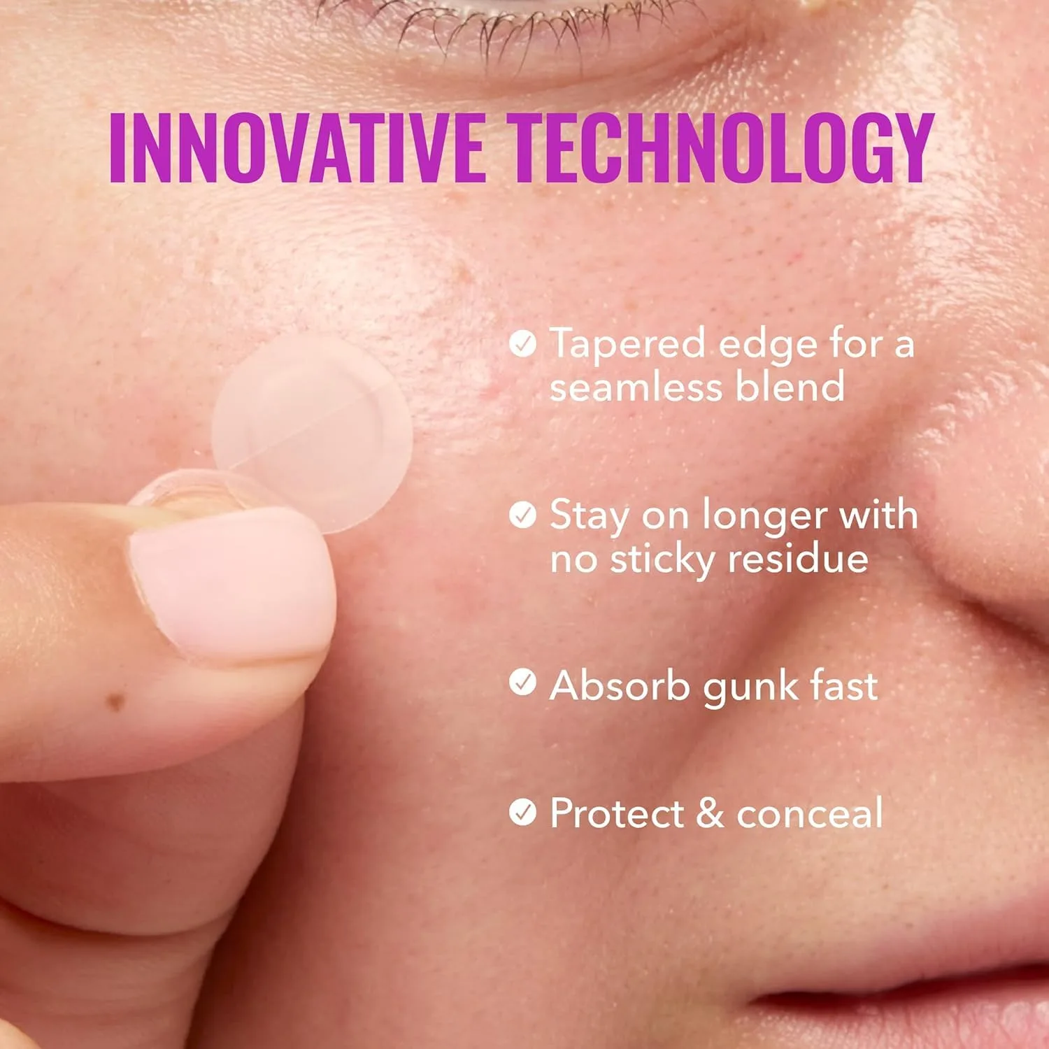 Good Molecules Pimple Patches for Face, 100 Pack – Ultra-Thin Hydrocolloid Patches, Invisible Under Makeup, Conceals Blemishes, Blackheads & Zits, Suitable for Acne-Prone Skin