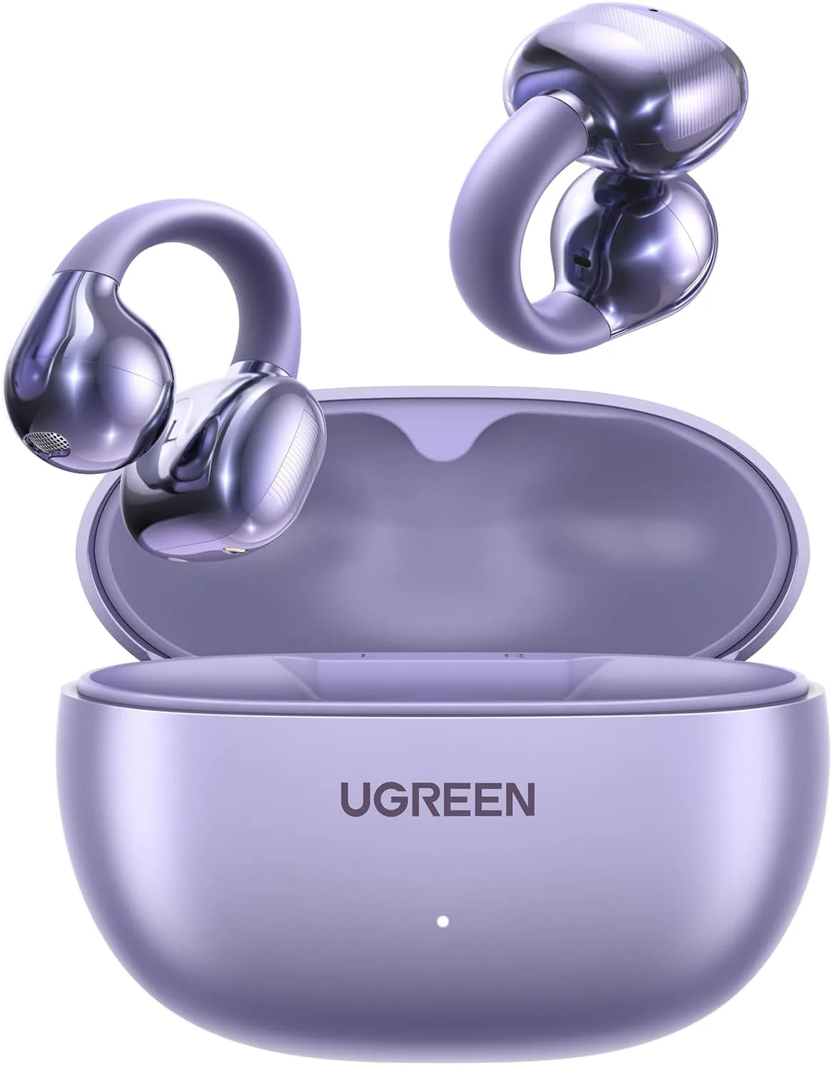 UGREEN HiTune S3 Open Ear Earbuds, Bluetooth 5.4, Clip on Earbuds, Purple