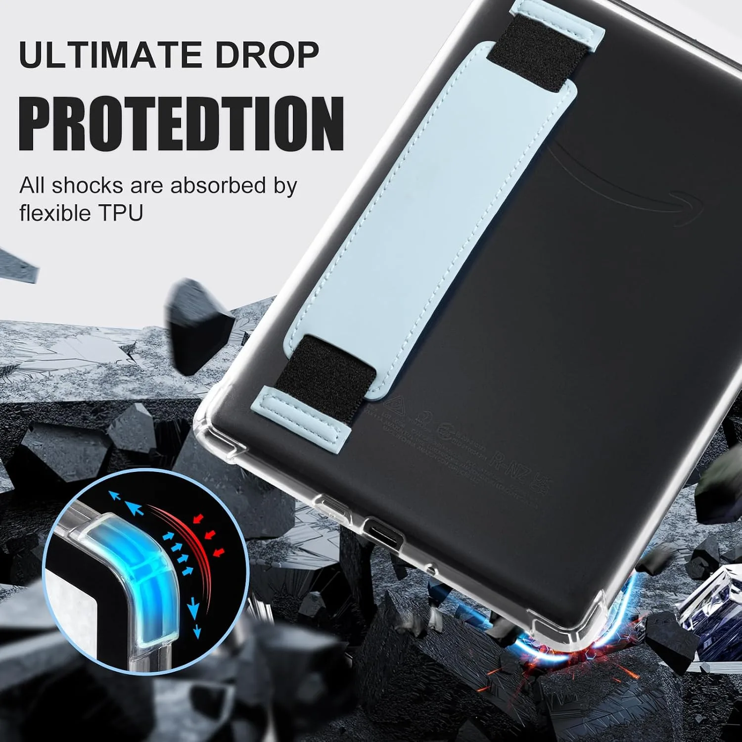 iDLEHANDS Clear Case for 6" Kindle 2024 and 2022 (11 Generation) - Ultra-Slim Soft TPU Transparent Cover, Lightweight & Durable Protection