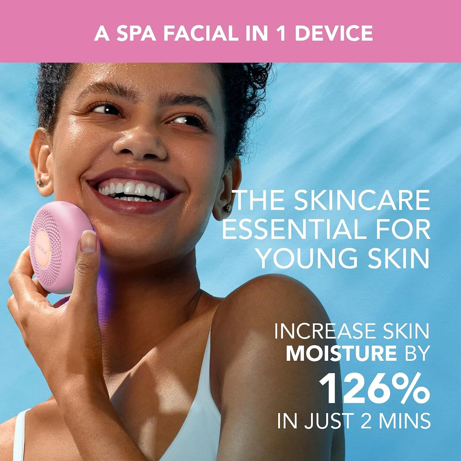FOREO UFO 3 mini Face Mask Skincare - Face Moisturiser, Red Light
