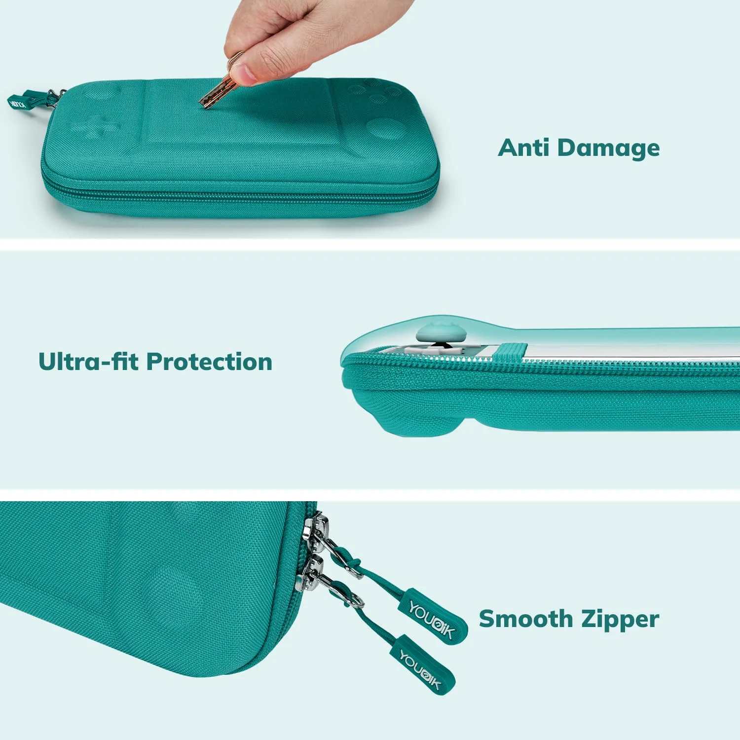 Younik Switch Lite Case, 14 in 1 Accessories Kit for NS Switch Lite (2019)