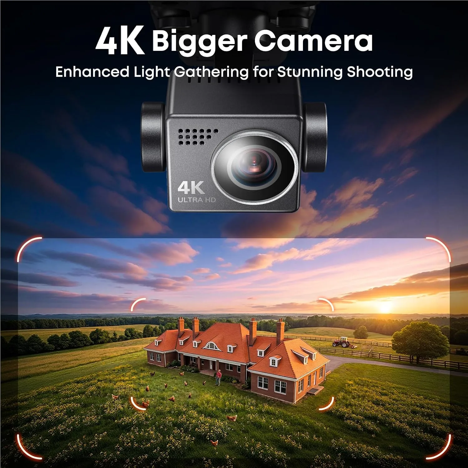 Bwine F7GB2 Pro Drones with Camera for Adults 4K UHD Aerial 3-Axis Gimbal