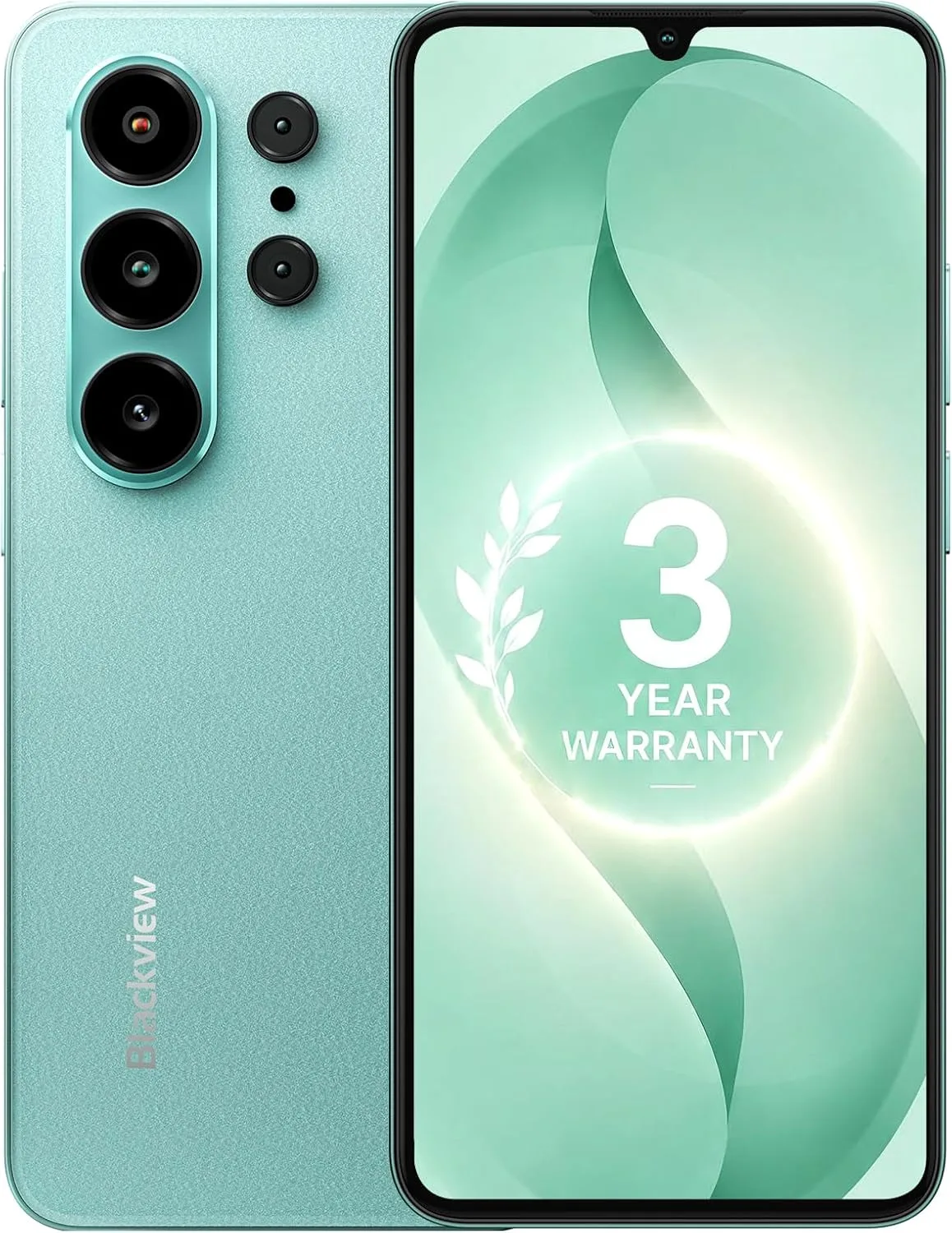 Blackview Wave 10C Android Phone Unlocked 6.88" Large Screen, Android 16 Unlocked Smartphones 16(4+12) GB+128GB/1TB, 32MP+13MP, Dual SIM/Face ID/GPS/OTG, Only for T-Mobile, Green