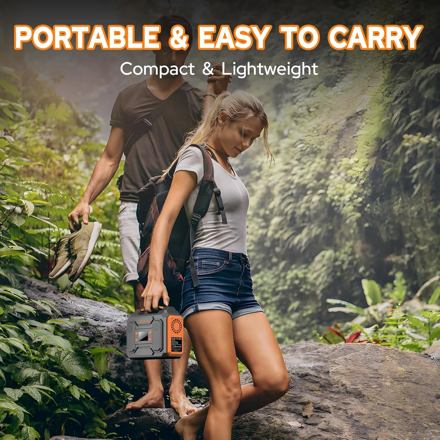 Portable Power Station 300W,110V Solar Generator 280Wh(without Solar Panel)