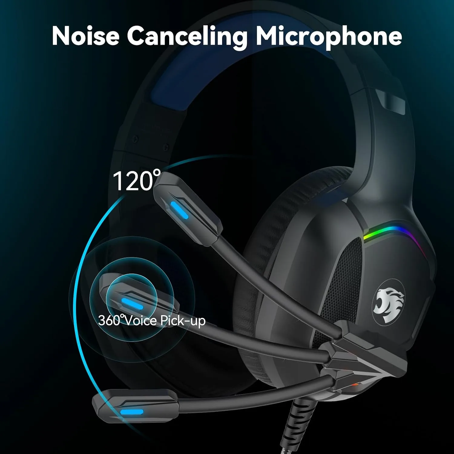 IMYB A36 Gaming Headset with Mic Stereo Headphones for Pc PS5, Xbox