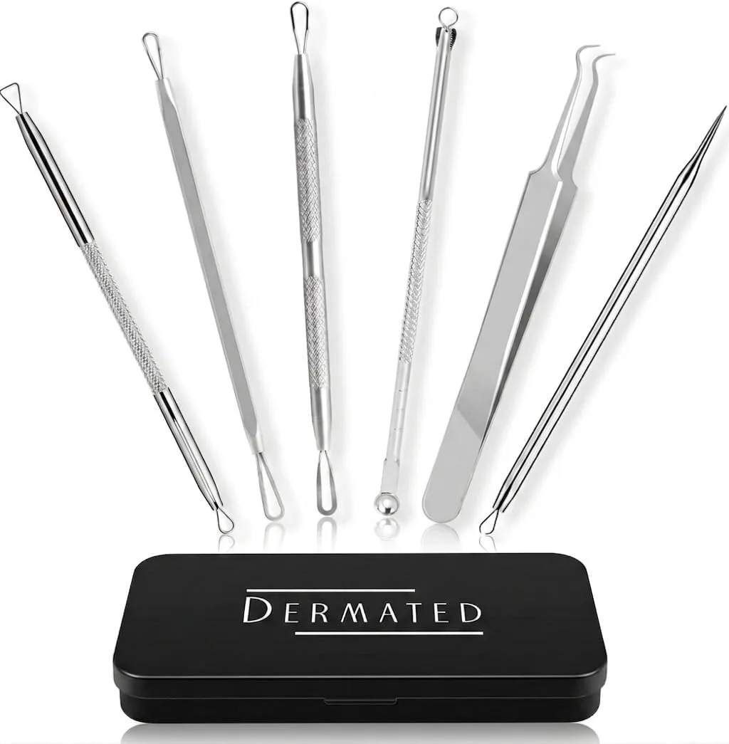Kit de 6 herramientas para espinillas Dermated acero inoxidable 410