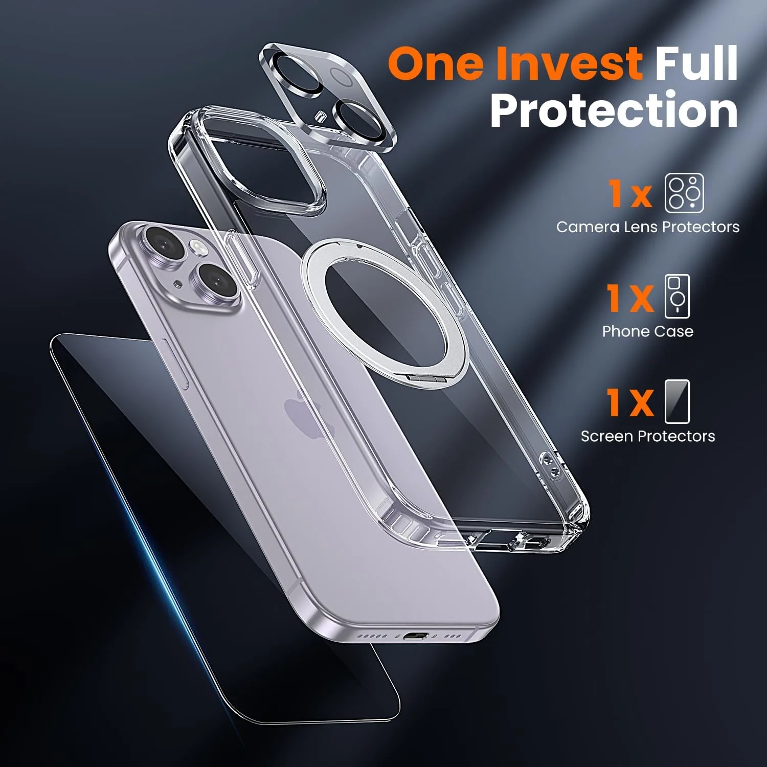toushion 3 in 1 for iPhone 14 Case Stand