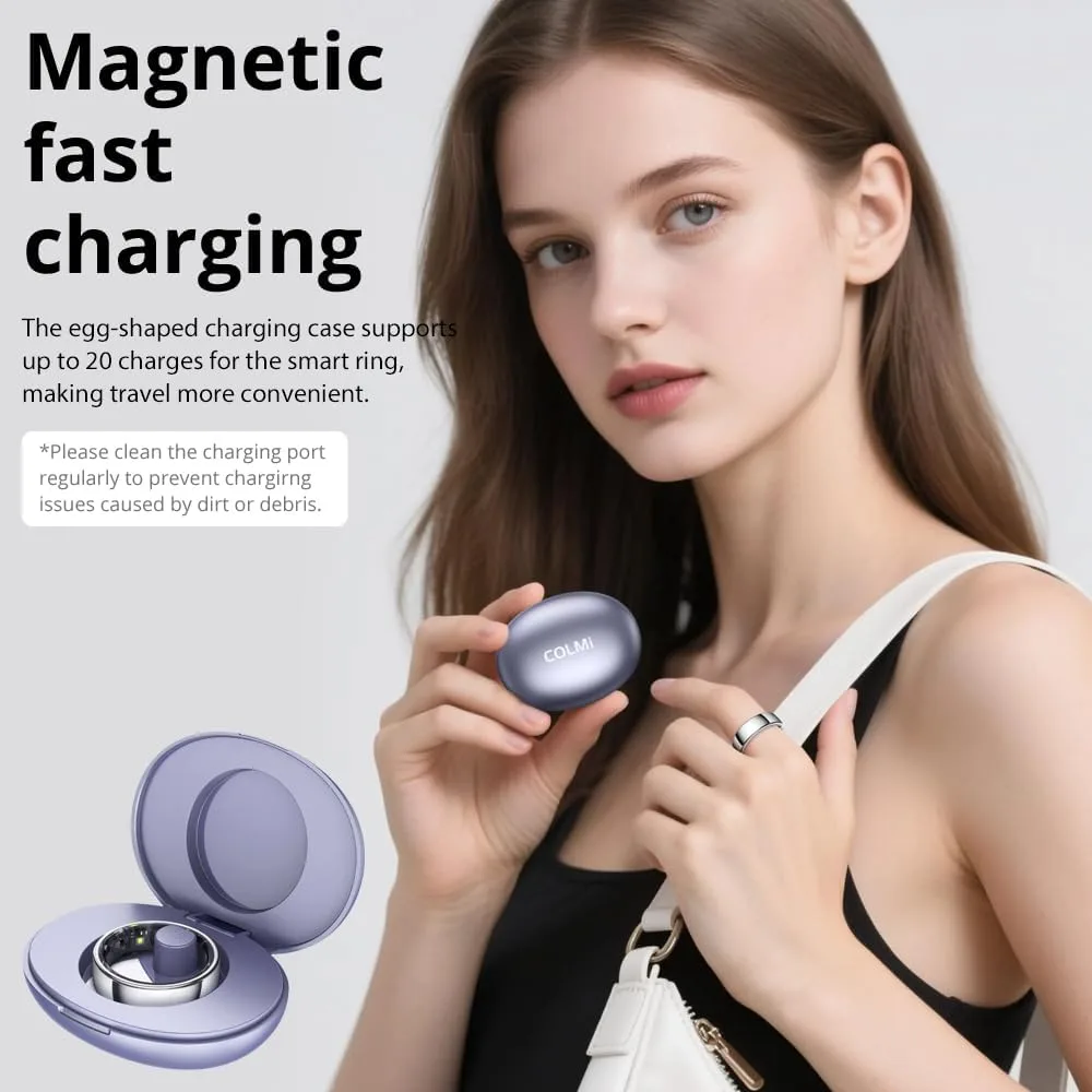 COLMI Ring 2 Pro Titanium Smart Ring, AI Health, Sleep & Fitness Ring.