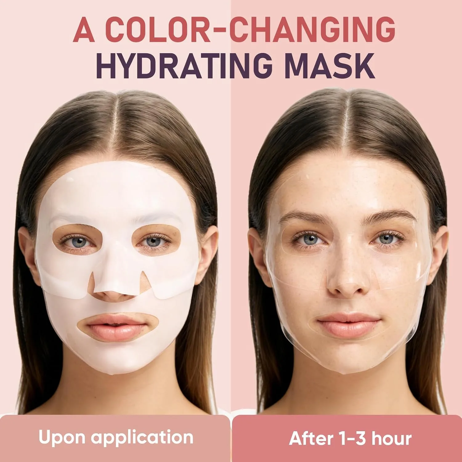 Bio-Collagen Facial Mask 8 EA, Hydrating & Soothing Hydrogel Face Mask
