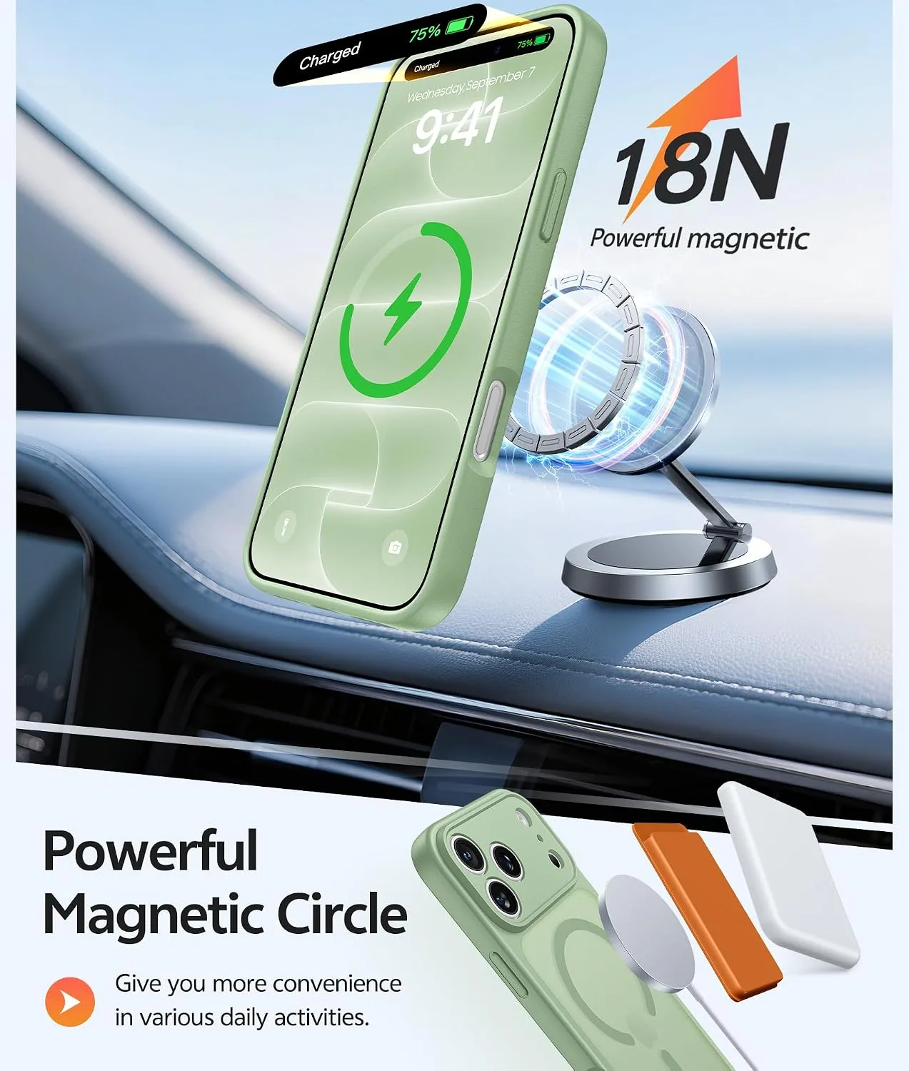 FNTCASE for iPhone 18 Pro Max / 17 Pro Max Case, Fit for Magsafe