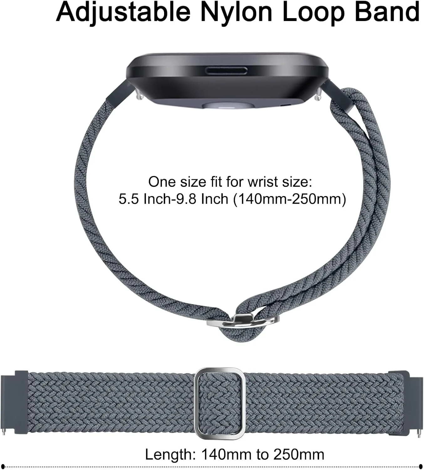3 Pack Braided Stretchy Bands for IDW13,IDW16,IDW19 Smartwatch Bands, 22mm Elastic Straps for Fitpolo IDW13/Woneligo W13/FITVII HM57, TOOBUR/ENOMIR/MILOUZ/Gydom/Faweio/Amzhero/Tensky IDW19 Smart Watch for Women Men