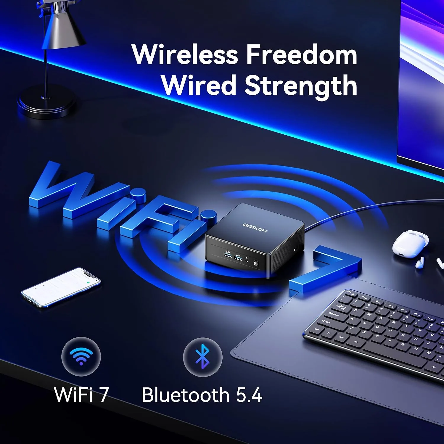 GEEKOM IT15 AI Mini PC, Intel Ultra 9 285H(99 Tops) | 32GB DDR5, 1TB SSD
