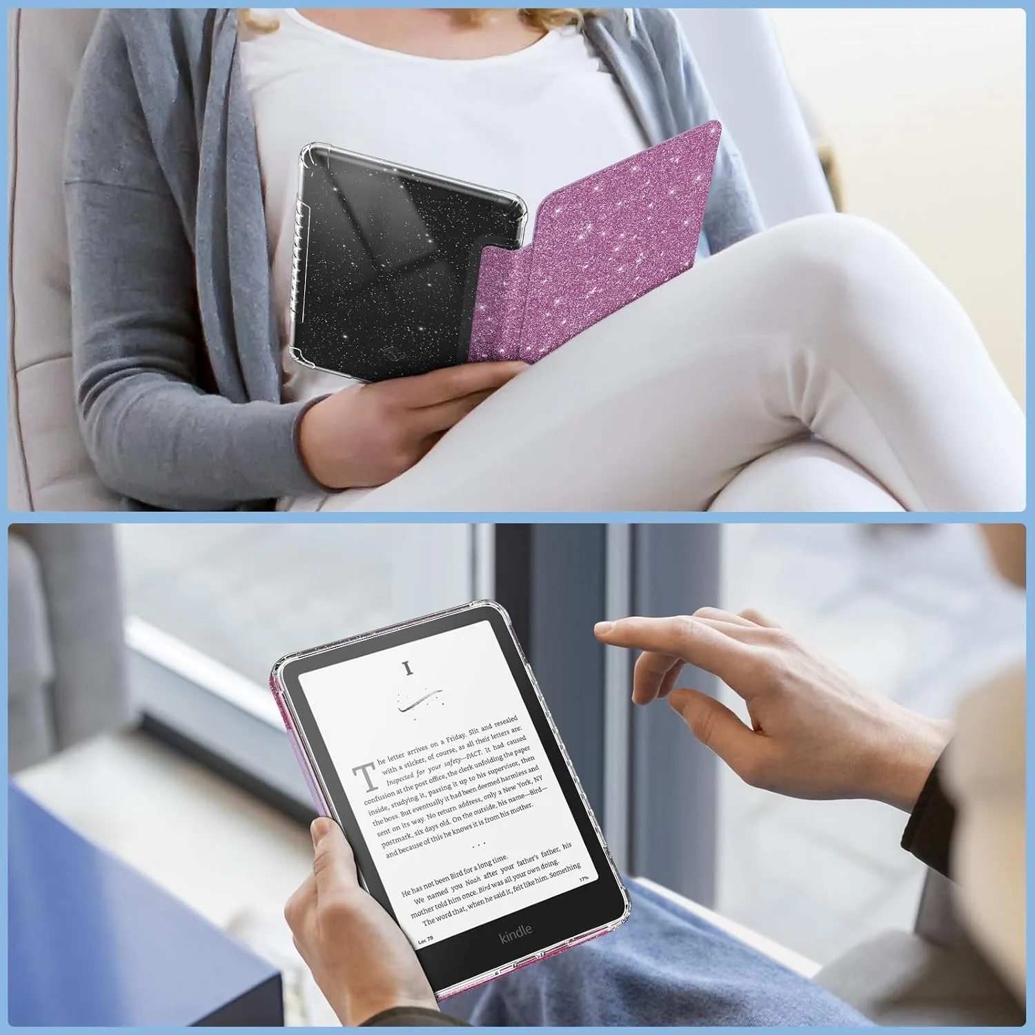Fintie Clear Case for 7" Kindle Paperwhite 12th Gen 2024 & Kindle Colorsoft