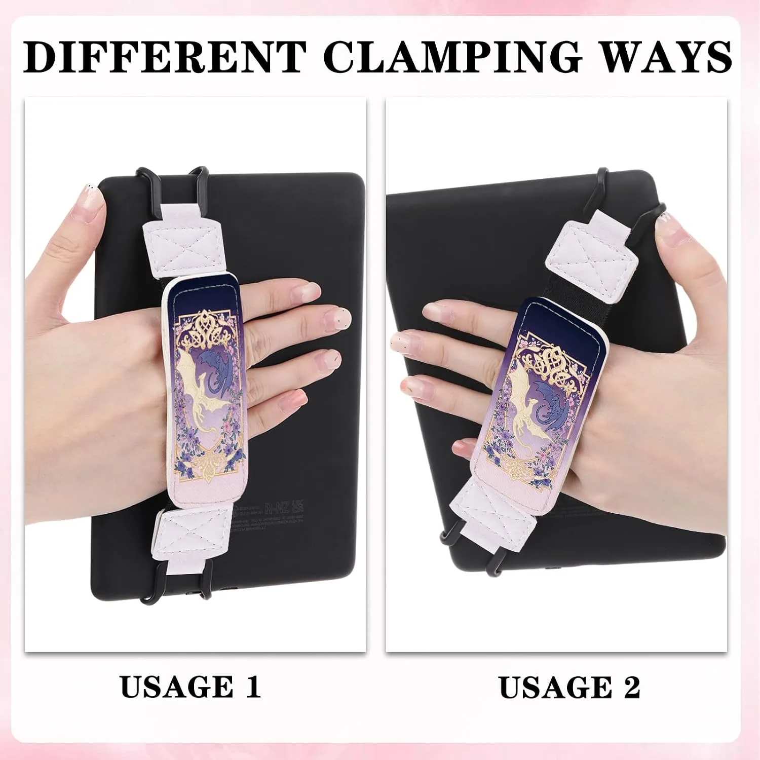 Hand Strap for Kindle, Fantasy Purple Dragon