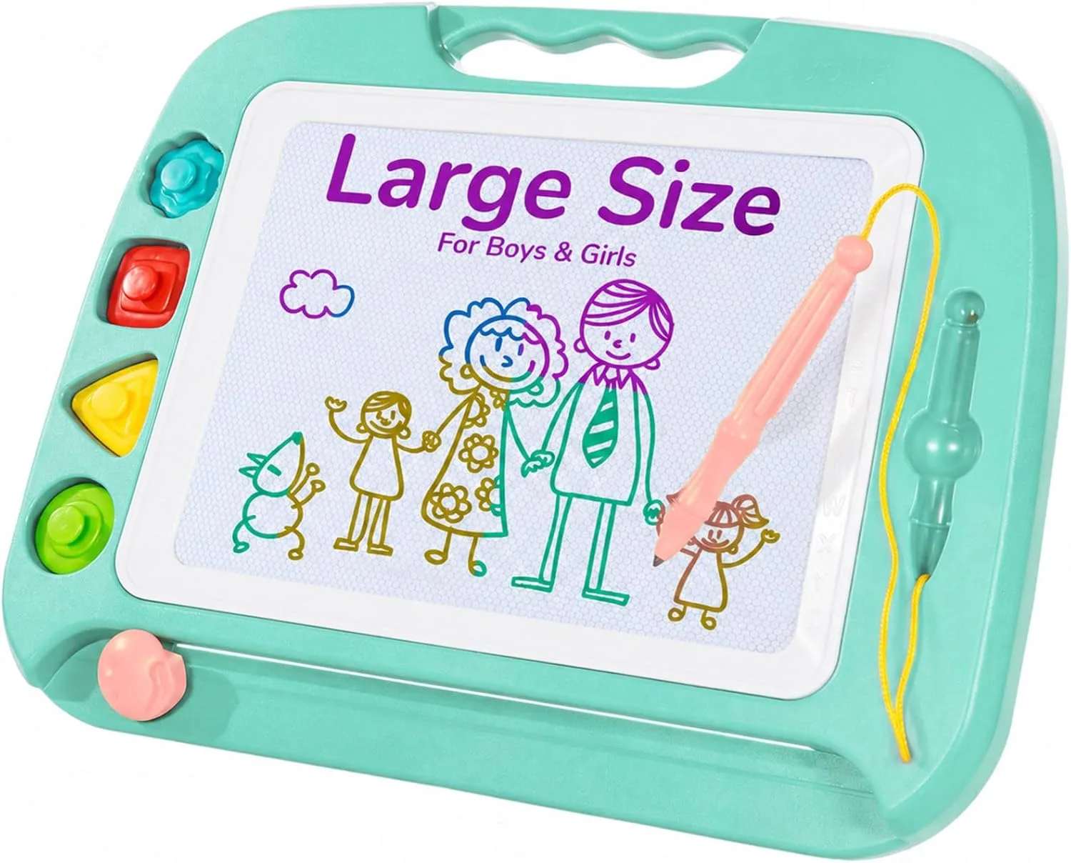 SGILE Magnetic Drawing Board for Kids, Toddler Doodle Toys, Large 16 × 13"