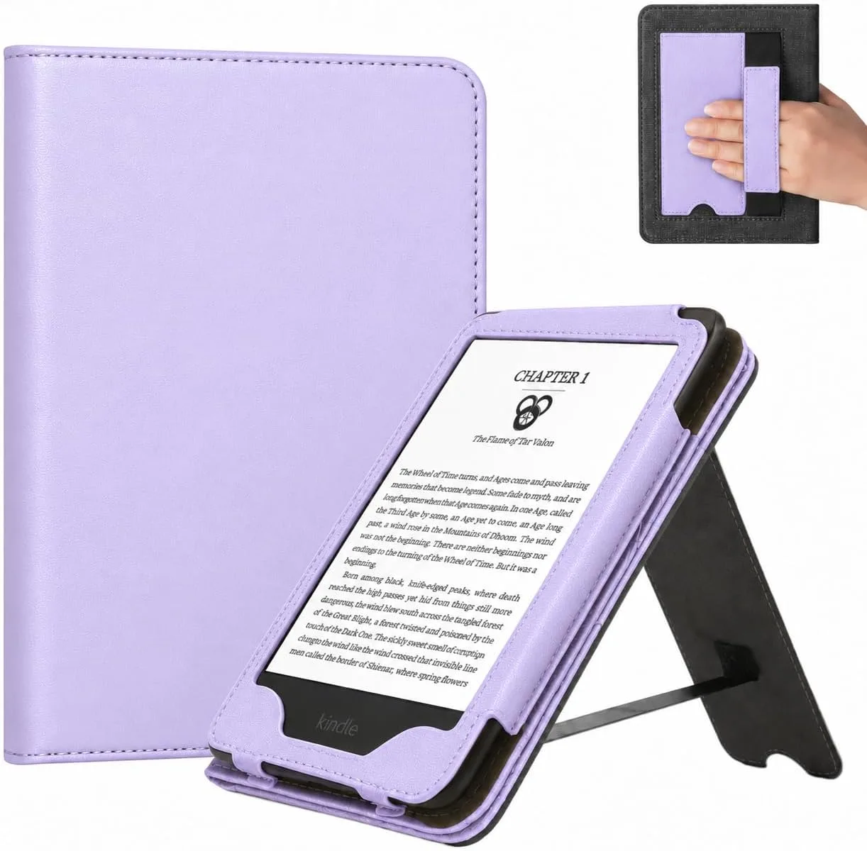 CoBak Case with Stand for 6" Kindle 2026 New Model, Lilac