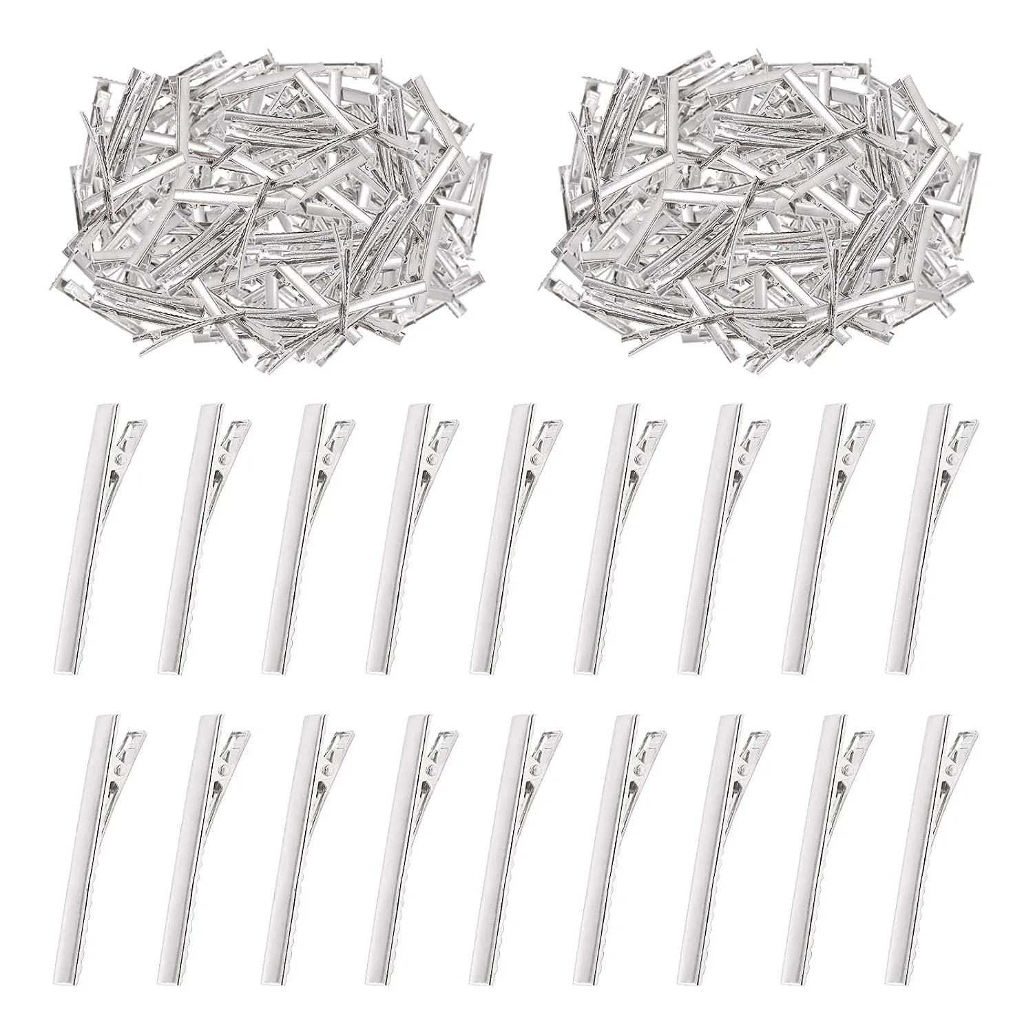 Kit de 200 pinzas metálicas para el cabello Swpeet de 6.5 cm