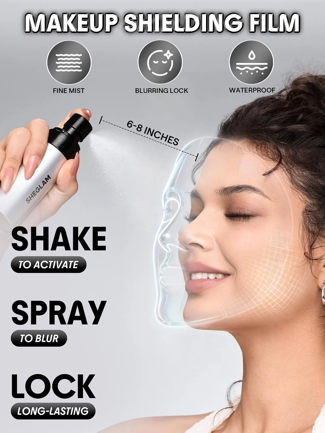 SHEGLAM Camera On Blurring Waterproof Setting Spray Matte Long-lasting for Perfect Foundation Makeup