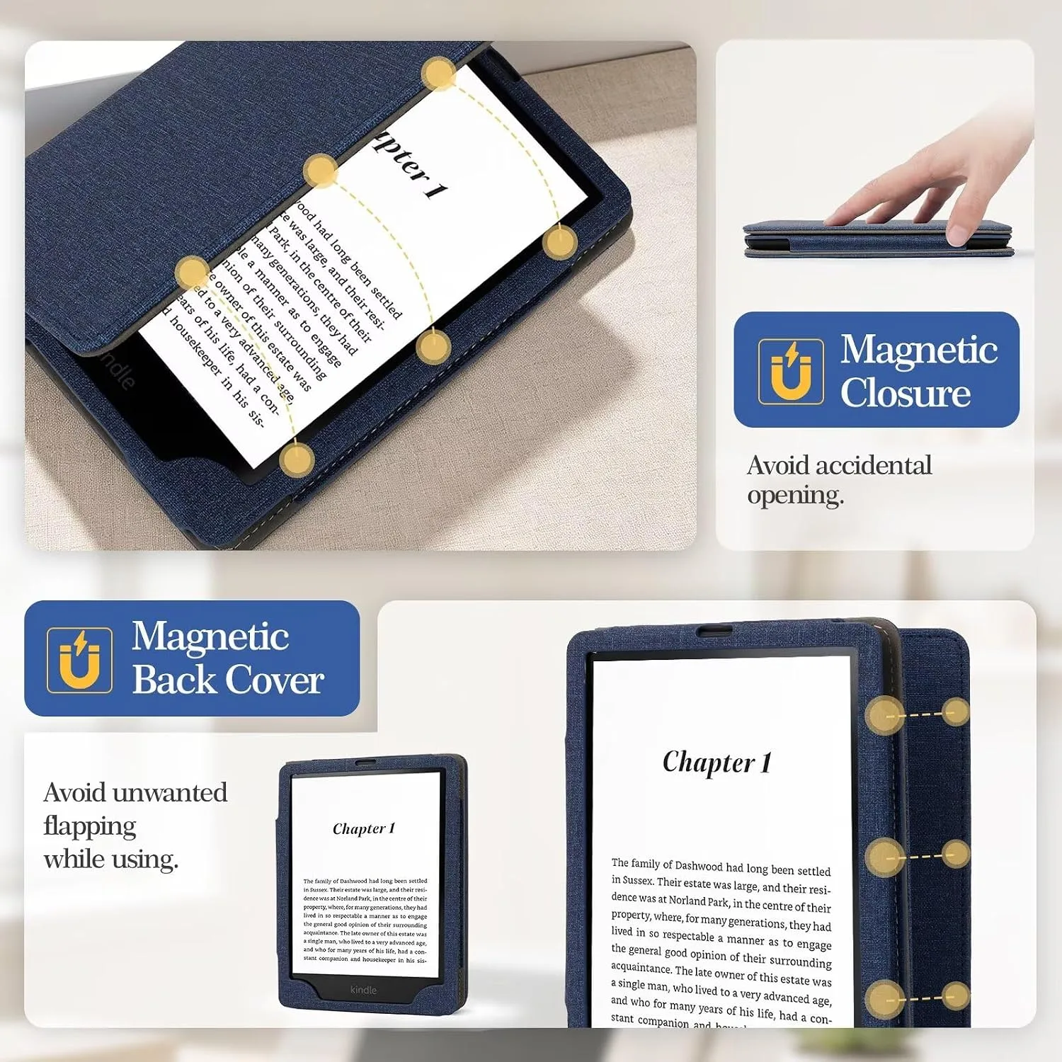 Case for 7"/6.8" Kindle Paperwhite 12/11th Generation 2024 2021