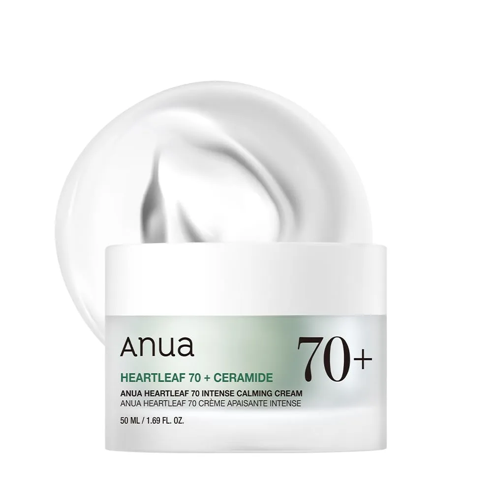 ANUA Heartleaf 70 Intense Calming Cream with Ceramide, 1.69 fl.oz
