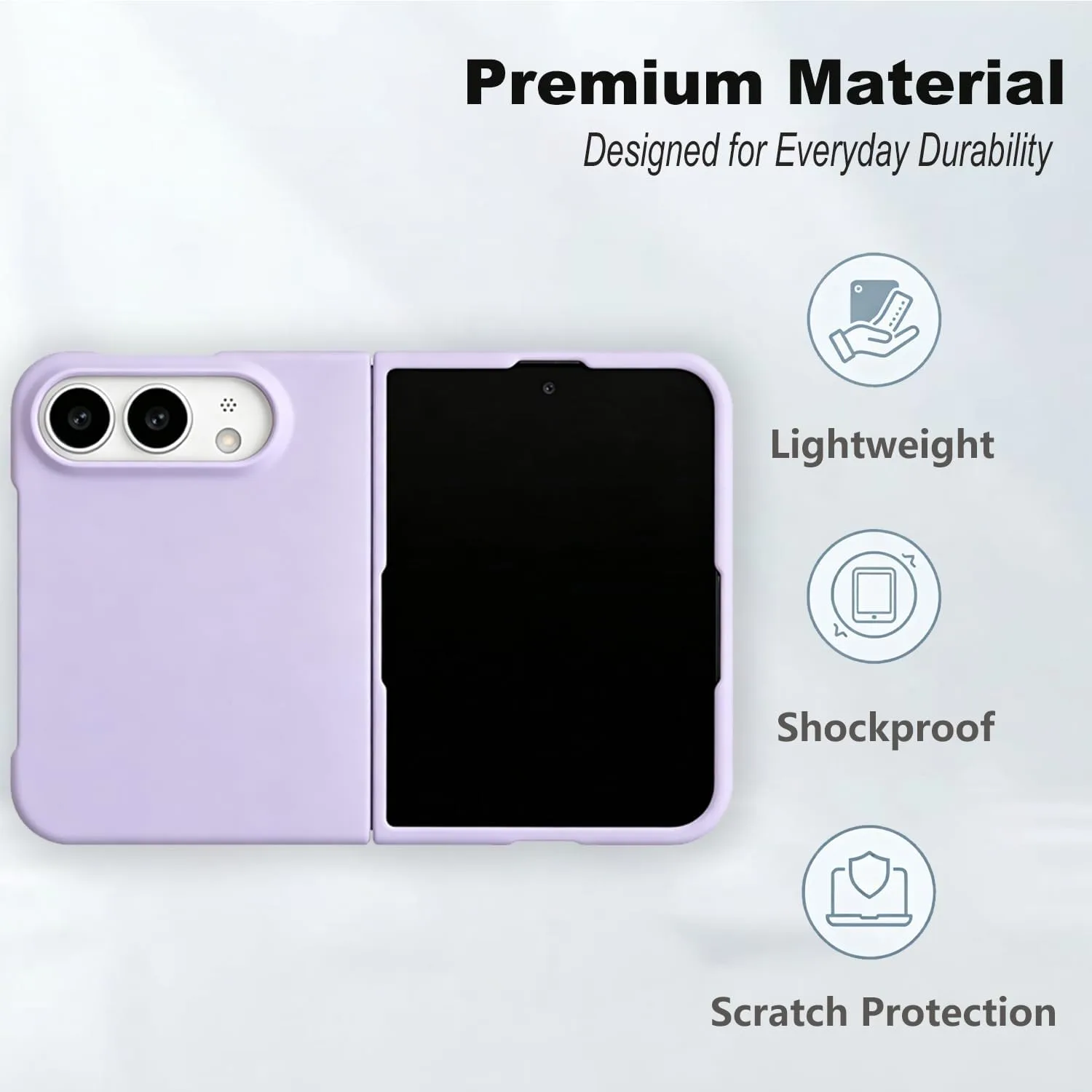 Matte PC Case for iPhone Duo - Purple