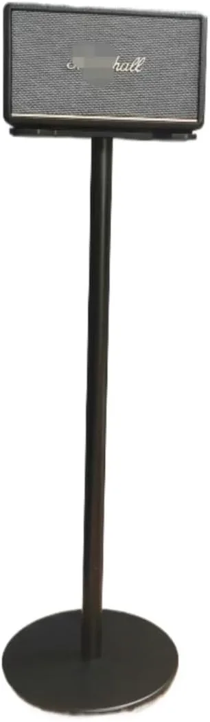 Speaker Stand Compatible with Marshall Woburn/Acton/Stanmore Bluetooth Wireless Speaker (2//3/4 Generation Universal) Aluminum Alloy Material Hidden Power Cord (Acton(2/3) Black Single)