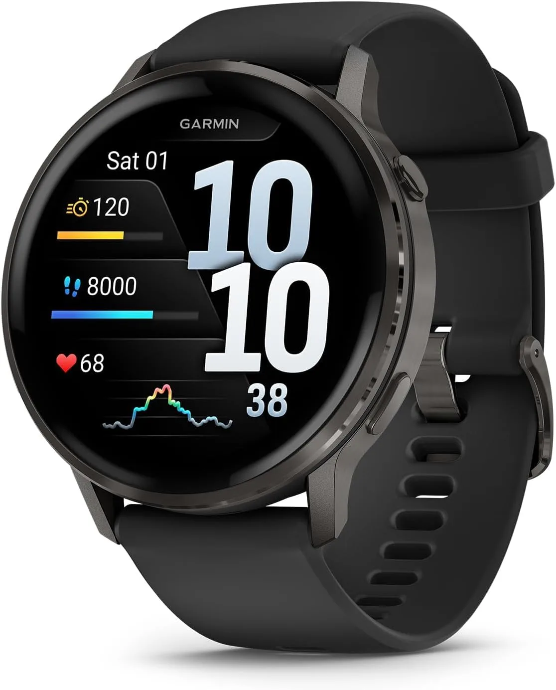 Garmin Venu 4 Health Fitness GPS Smartwatch 45mm AMOLED Bundle
